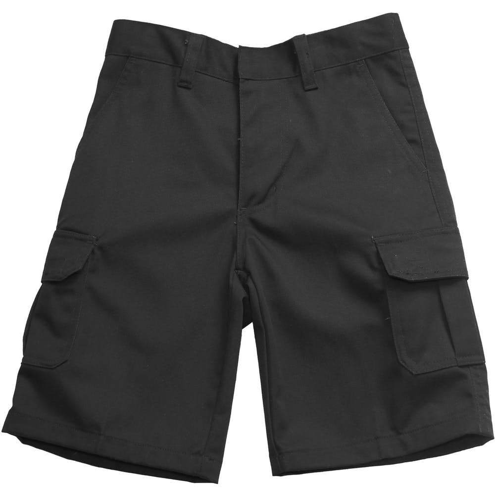 Boys' Uniform Shorts - Sizes 4 - 7 Black Cargo Style 2