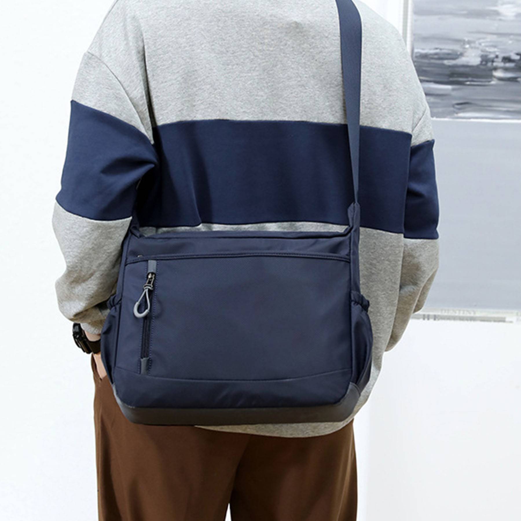 Nylon Multicolor High Capacity Crossbody Bag 8