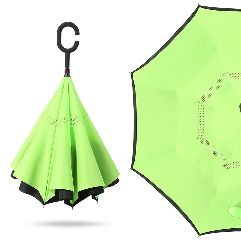 Auto Reversed Umbrella with Straight Handle 11