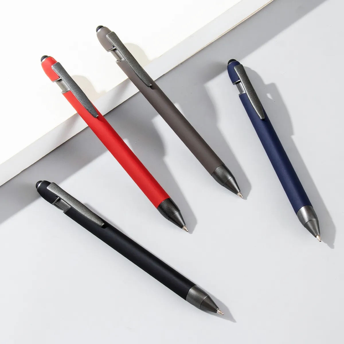 Soft Touch Pyra Stylus Pen With Gunmetal Trim 7