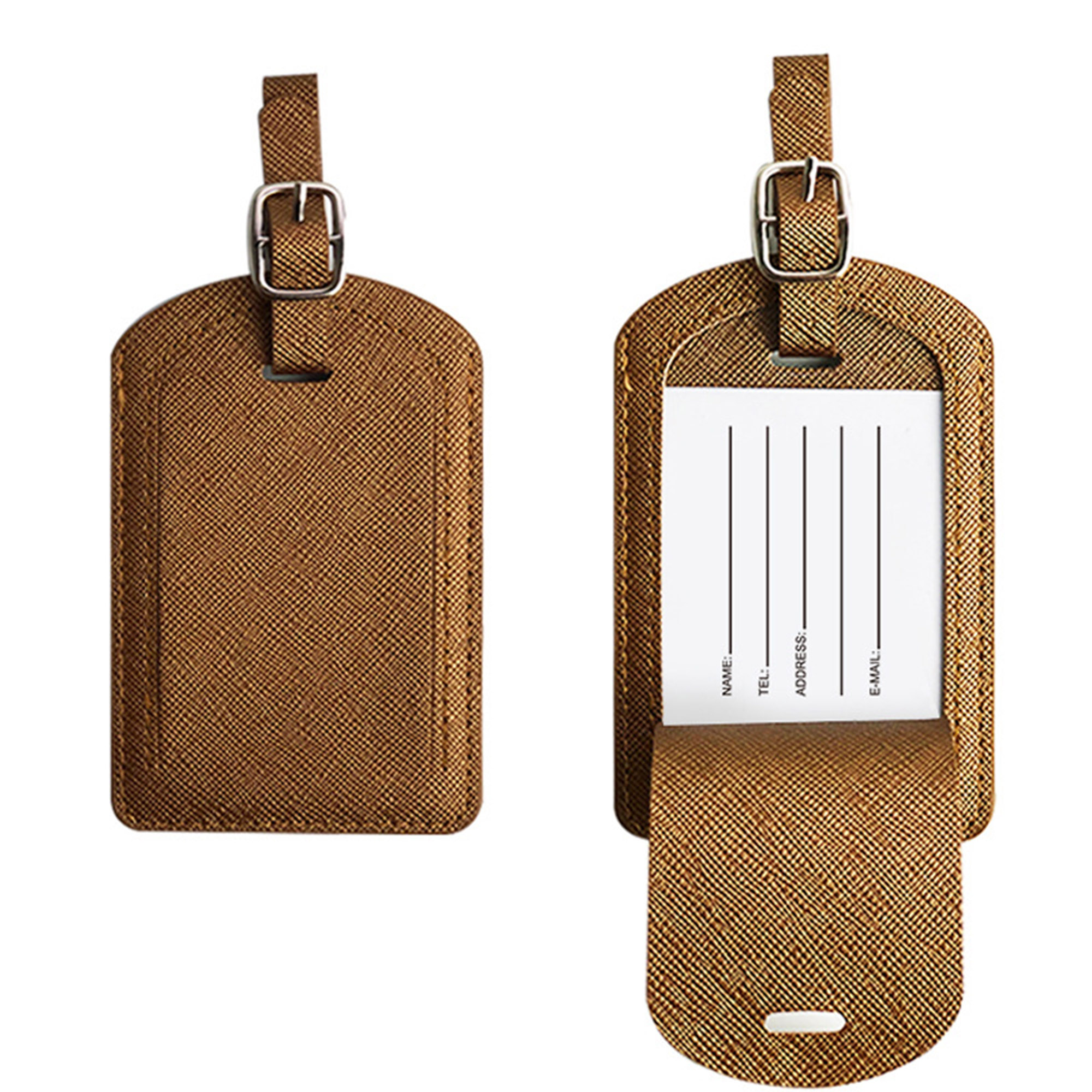 Premium PU Leather Luggage Bag Case Tags 2