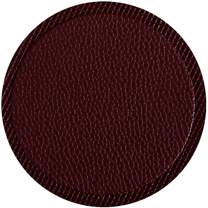 Leather Round 10CM Coaster 3