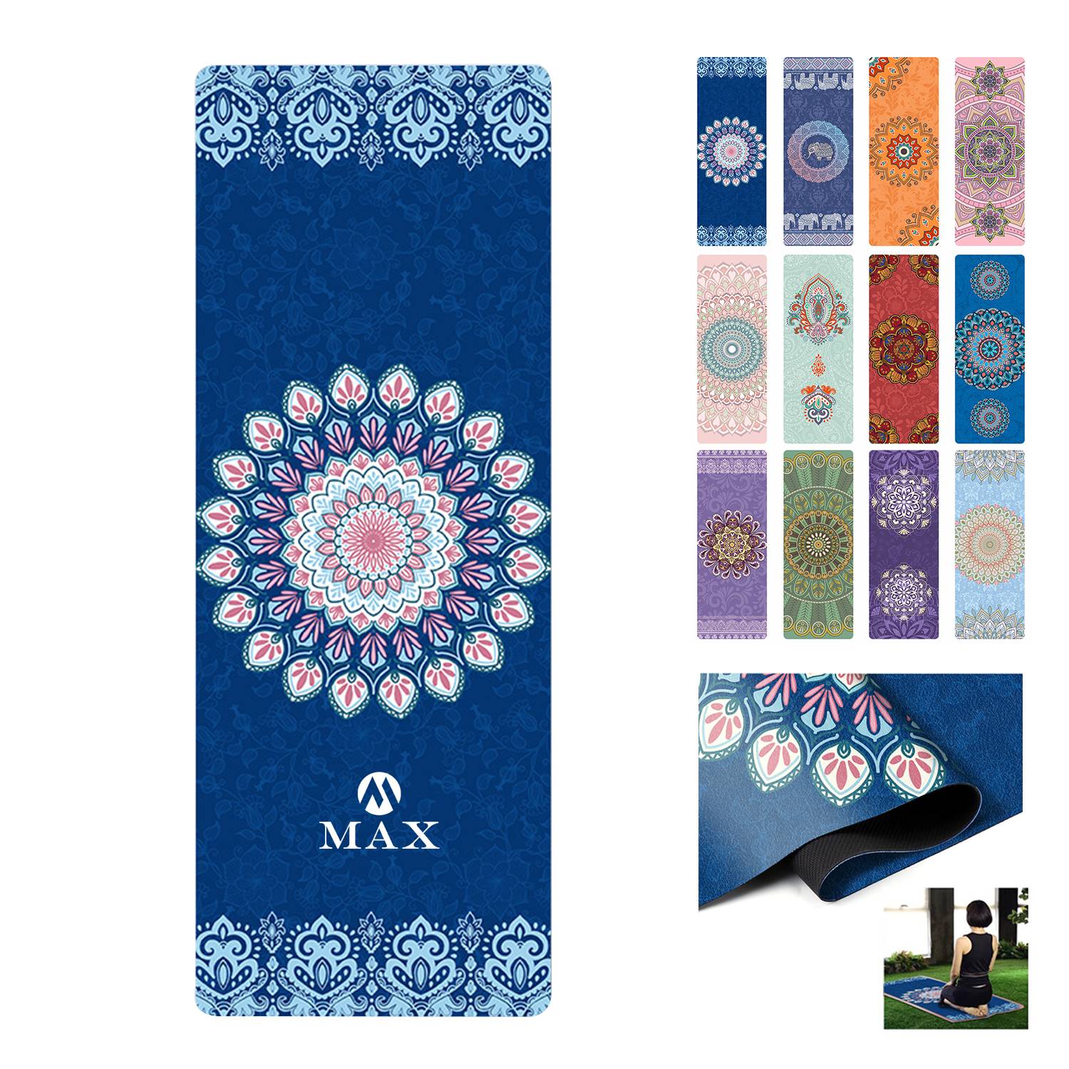 Suede Shock-Absorbing Non-Slip Thickened Yoga Mat 1