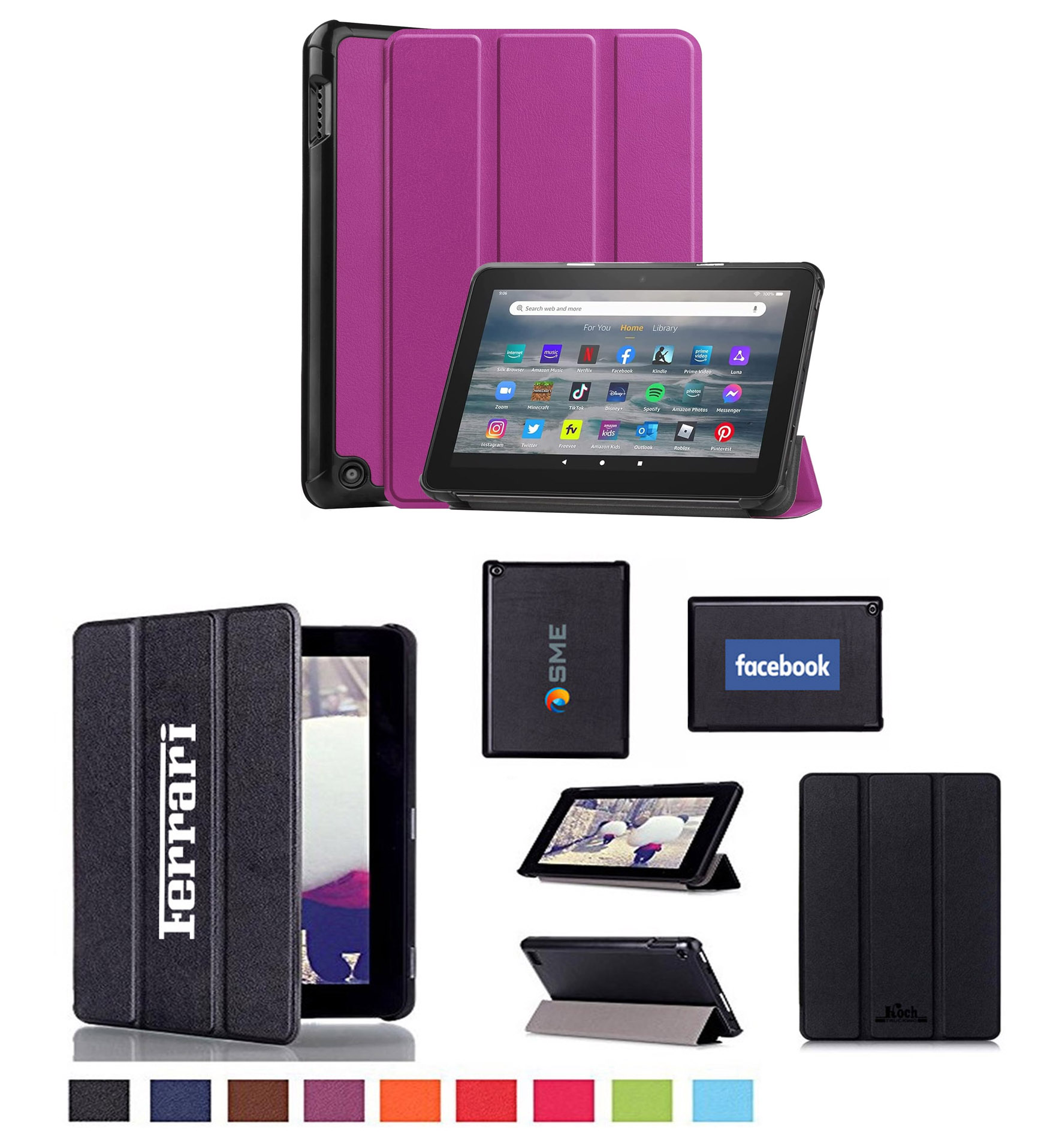 iBank ® Smart Cover Case for Kindle Fire 7 Tablet (12th Generation, 2022) 1