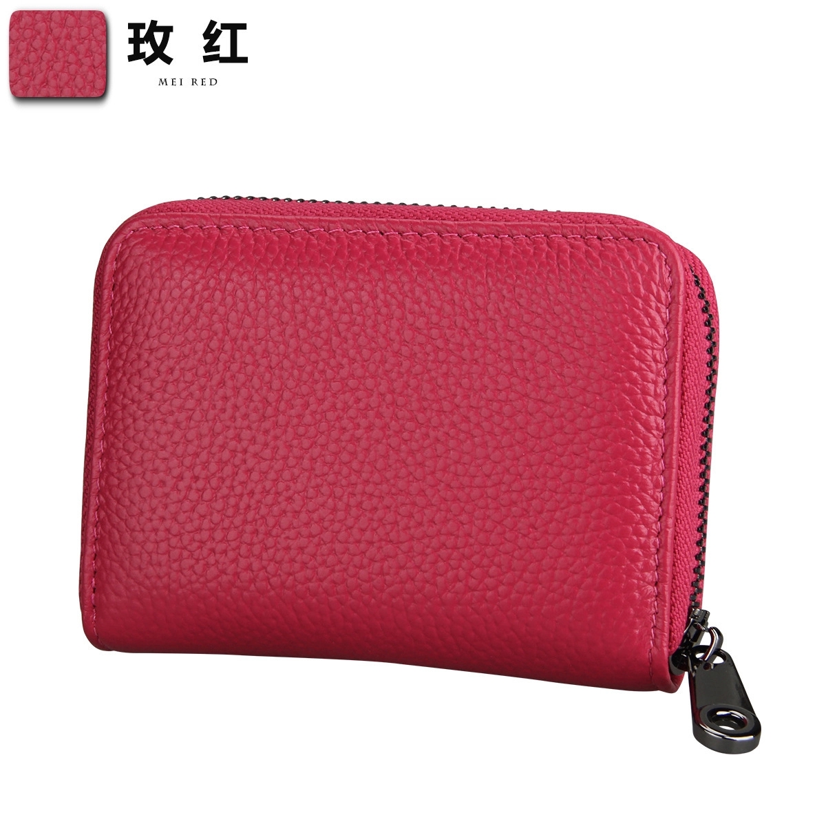Retro Genuine Leather Pickup Bag Card Holder Wallet 6