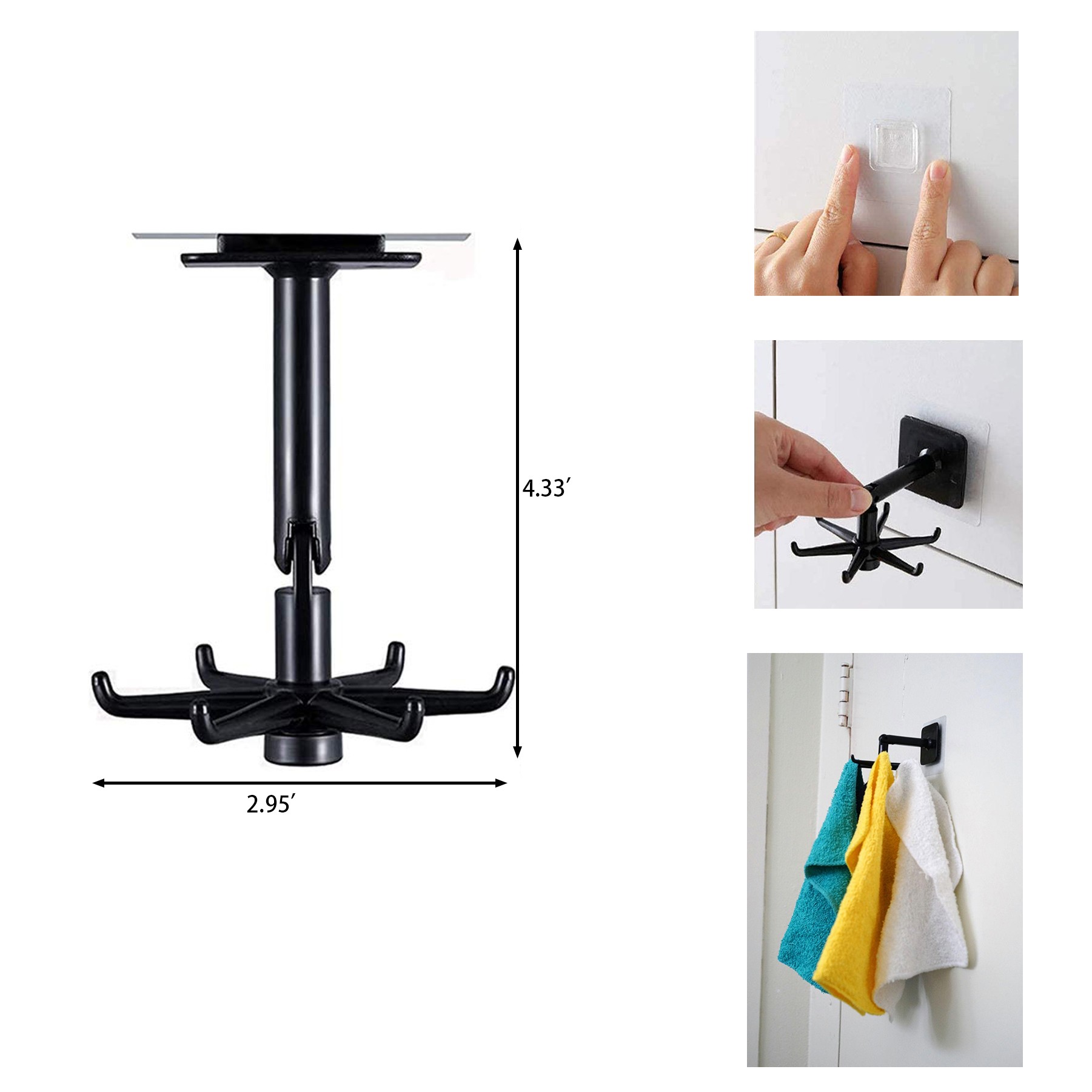 360 Degrees Rotating Folding Hook 2