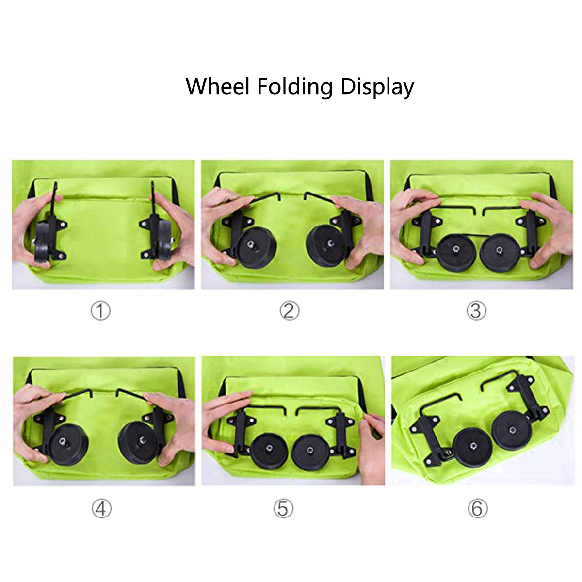 Folding Shopping Bag With Wheel 2