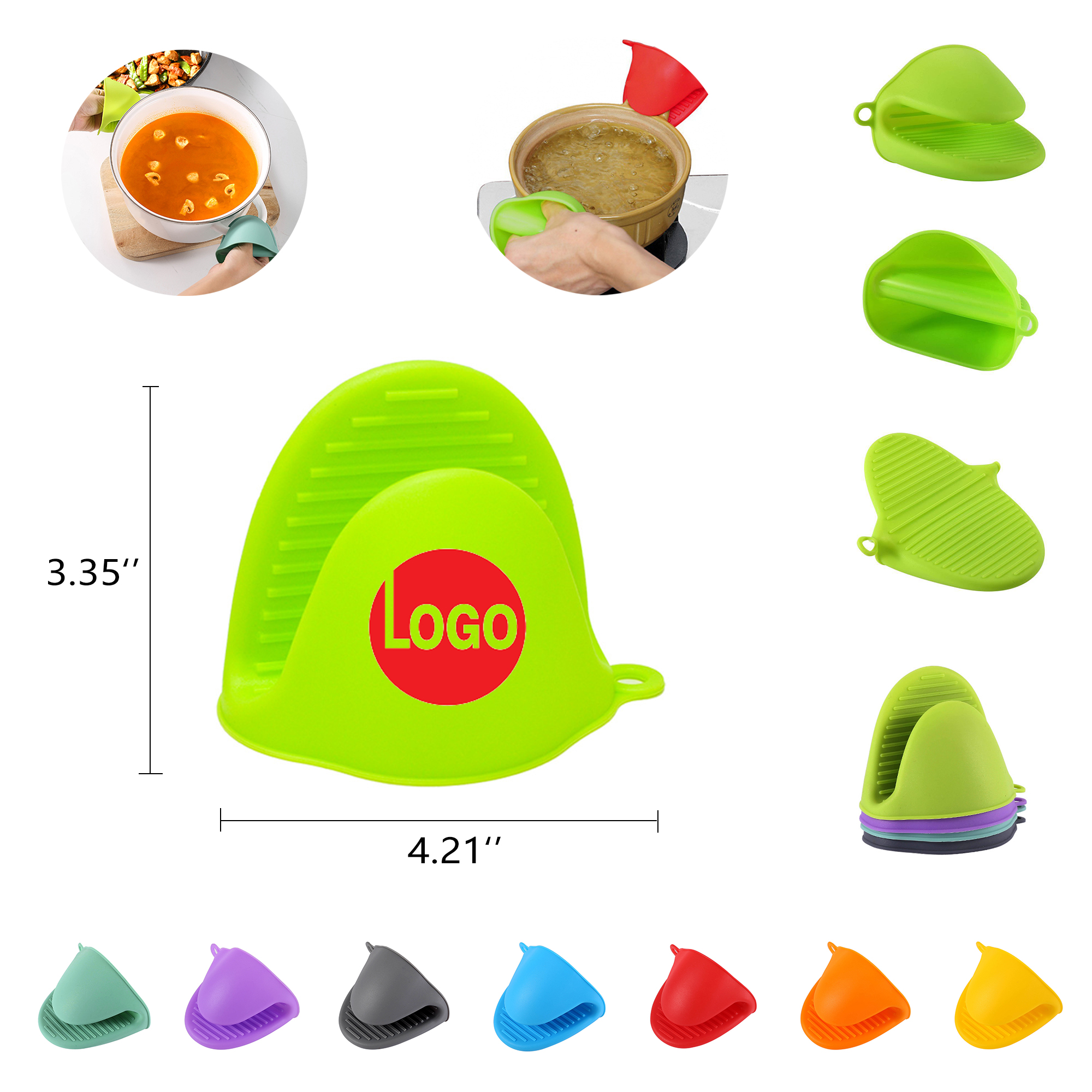 Silicone Heat-Resistant Mitts MOQ 50PCS 3