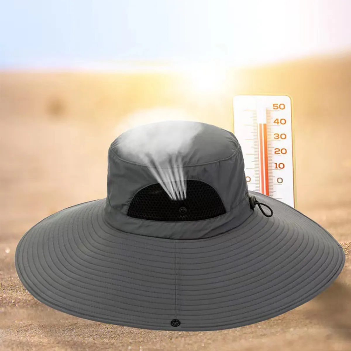 Wide Brim Outdoor Sun Protection Boonie Hat 3