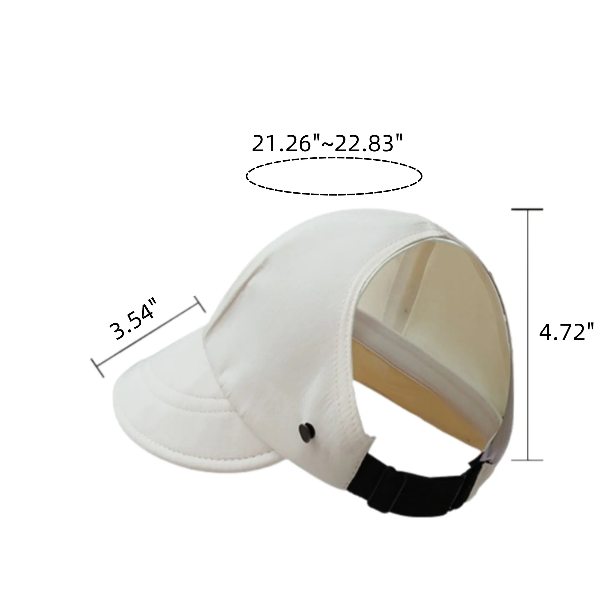 Women's Open Top Baseball Cap With Mask Holder 8