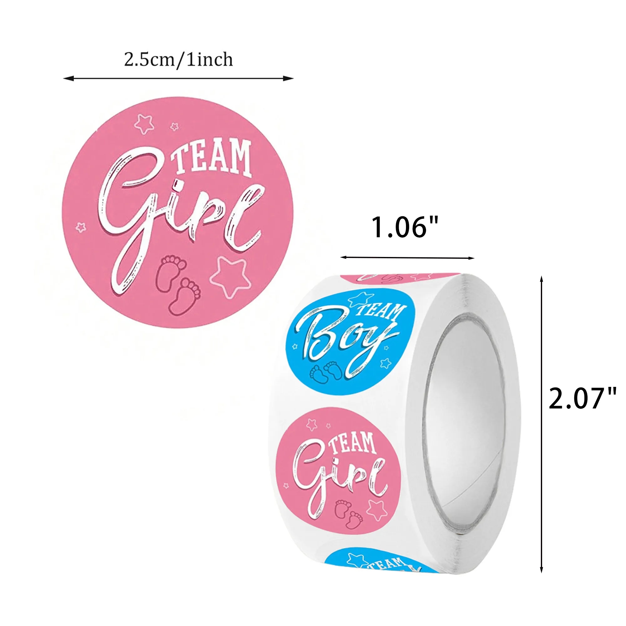 1" Detachable Waterproof Circular Label 1