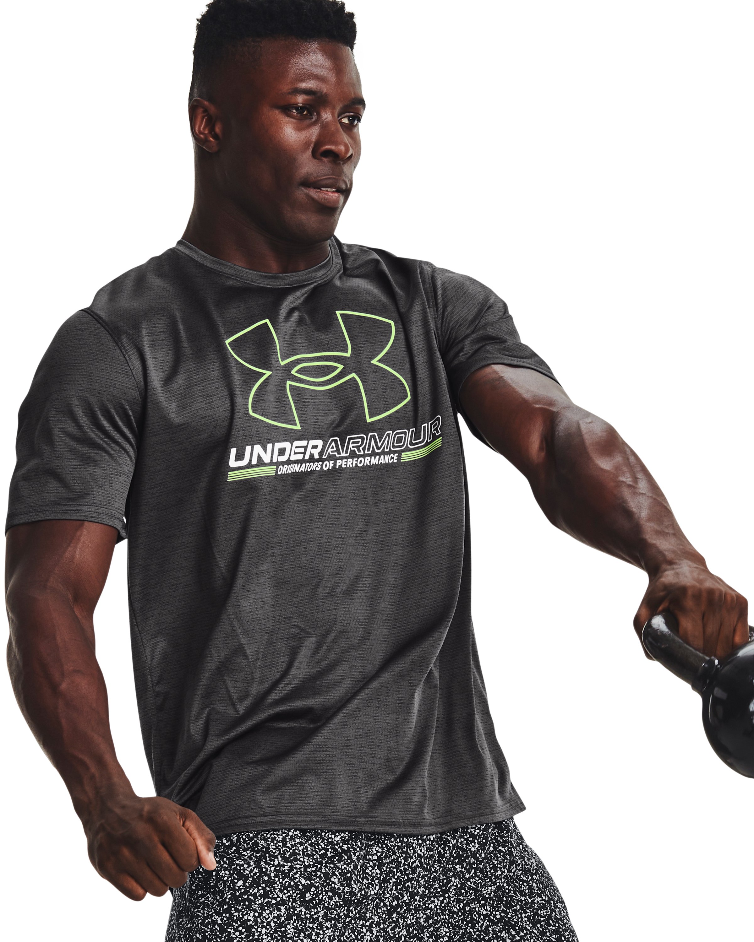 UA Vent Graphic Men's Training Short Sleeve 3