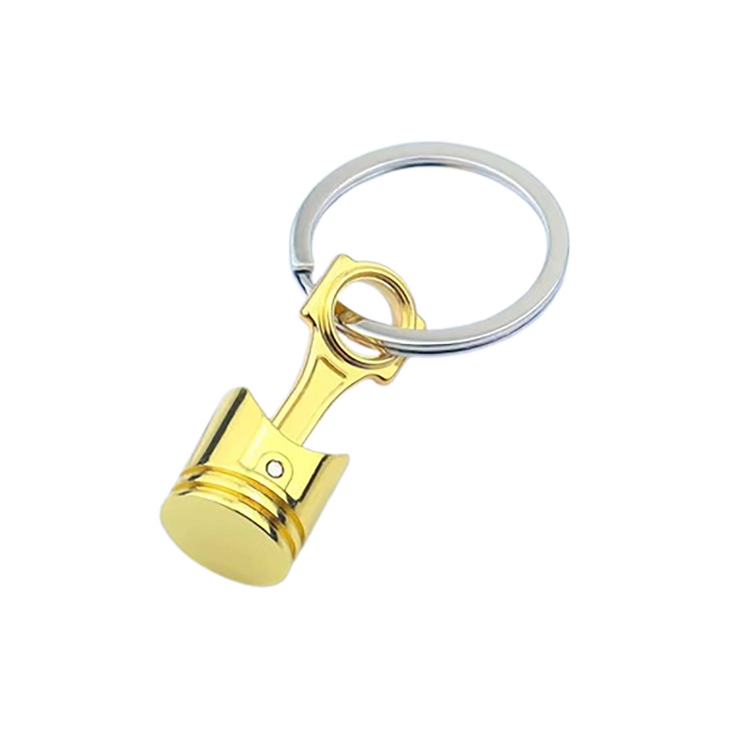 Turbo Engine Piston Design Metal Keychain 7