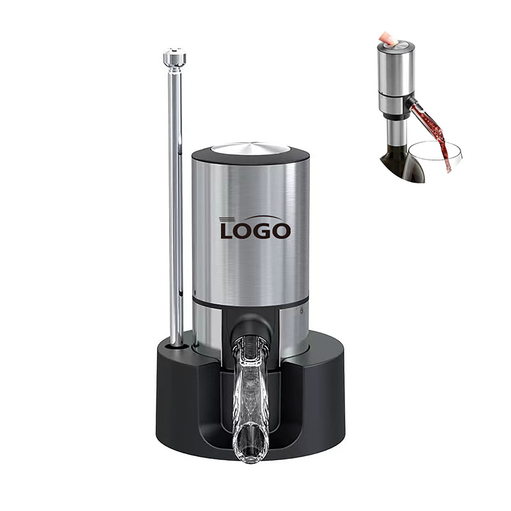 Smart Electric Wine Aerator with Retractable Tube 1