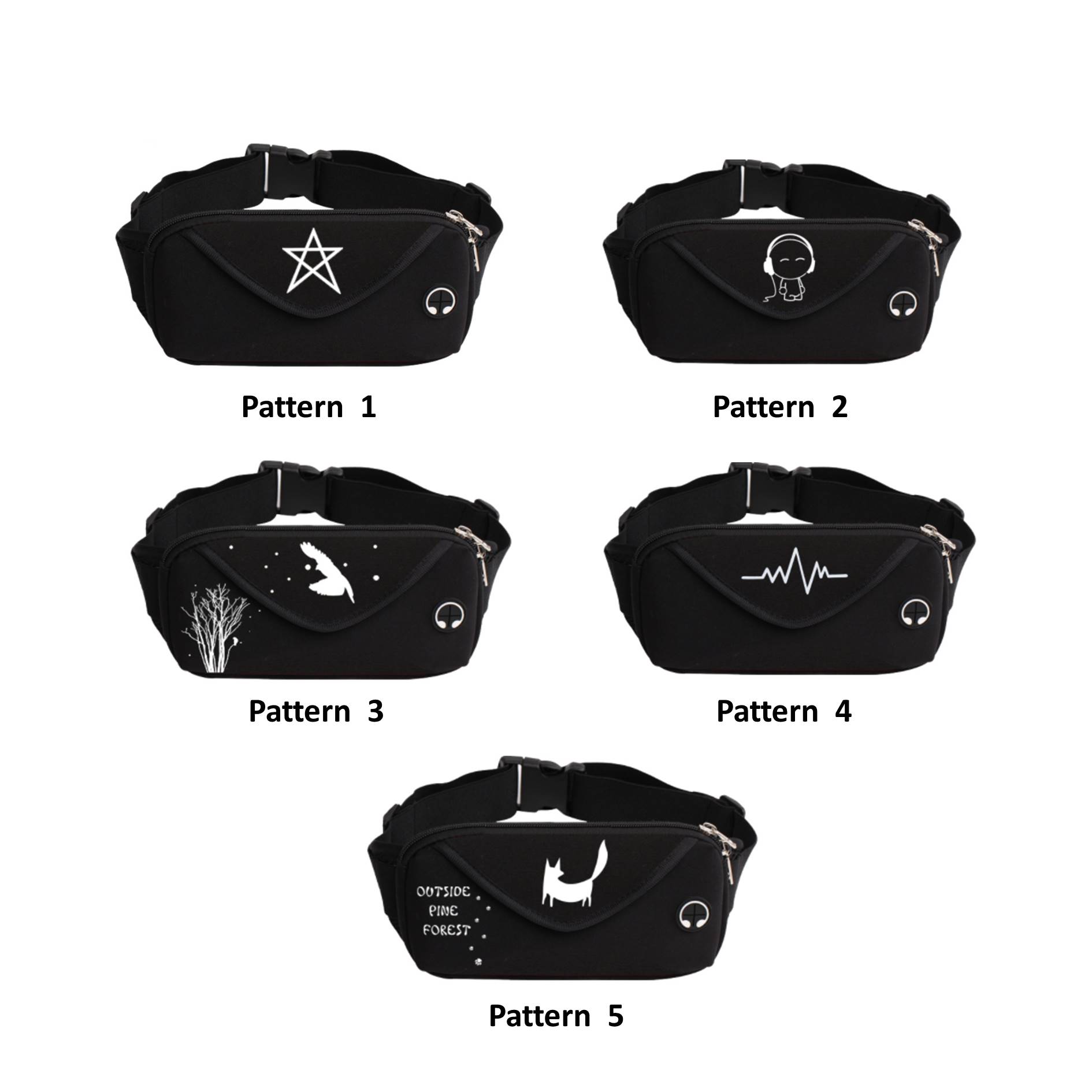 Outdoor Night Running Waist Belt Bag 2