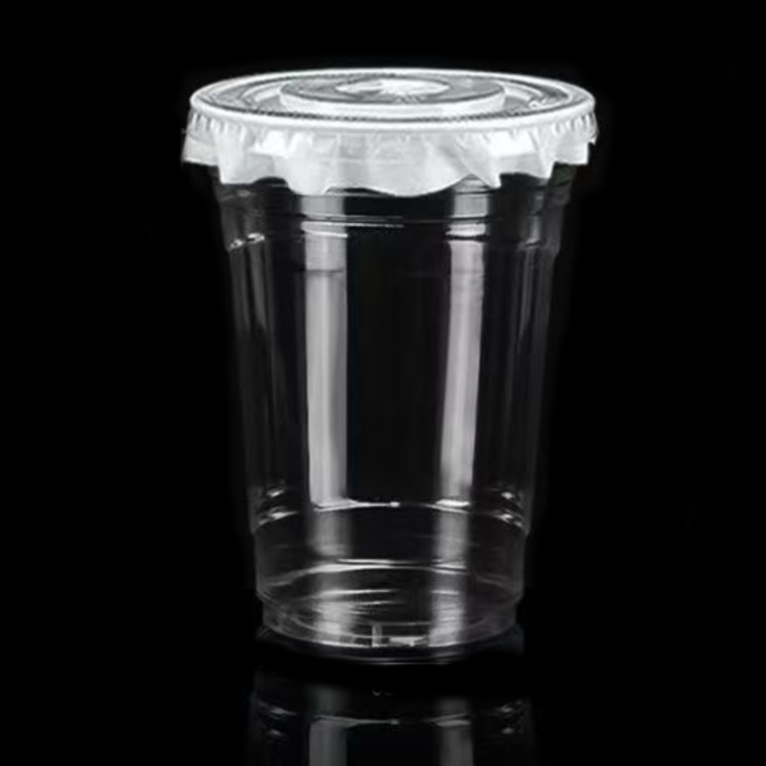 8oz Clear Disposable PET Plastic Cup w/ Straw 5