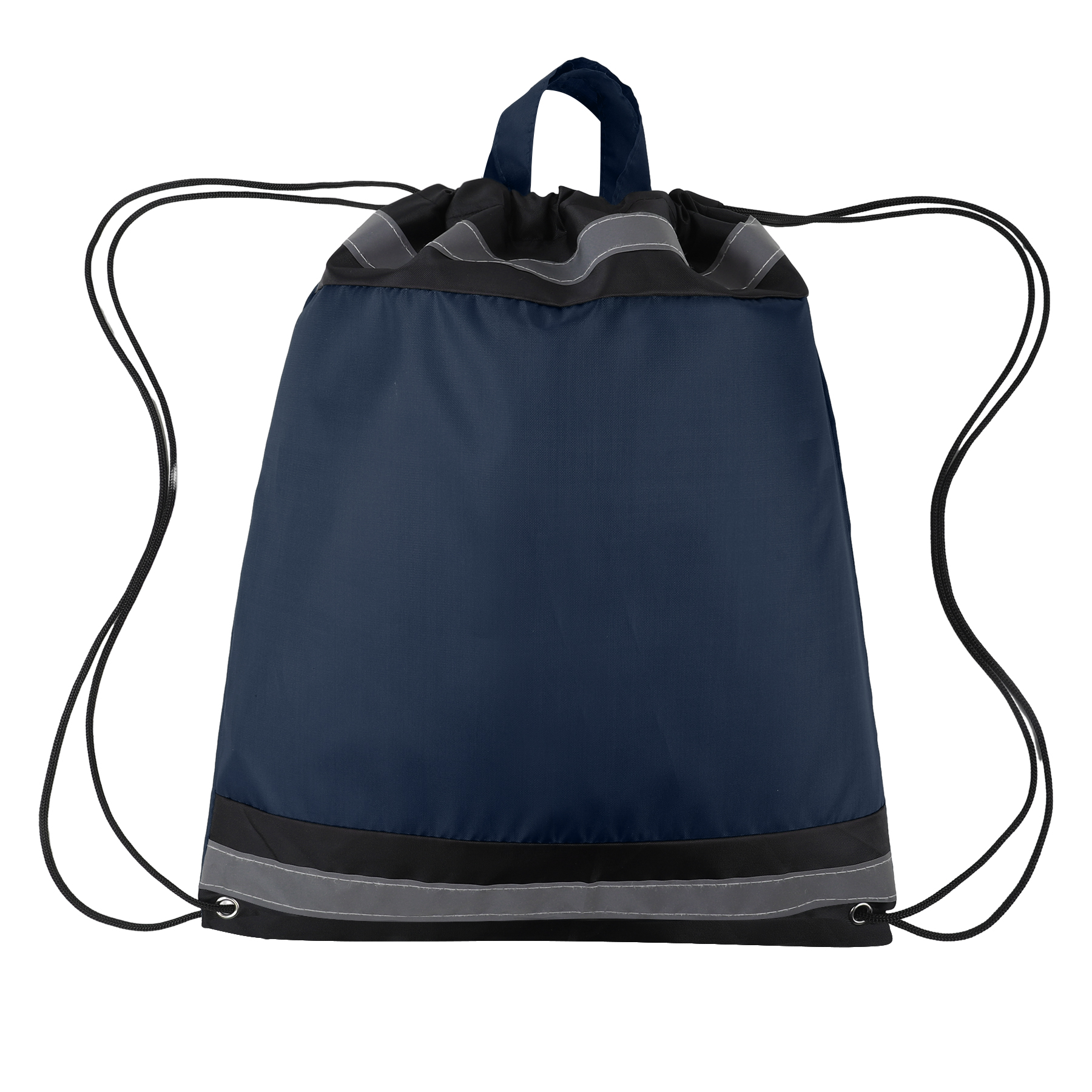 Small Reflective Polyester Drawstring Backpack 15