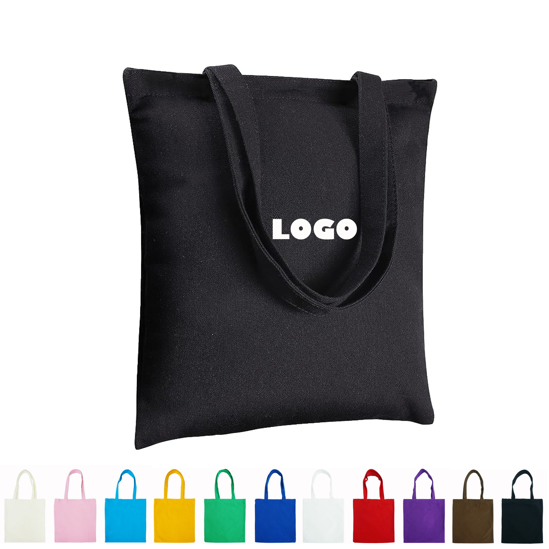 Canvas Grocery Cotton Shopping Tote Bag, custom tote bag with logo imprint 2
