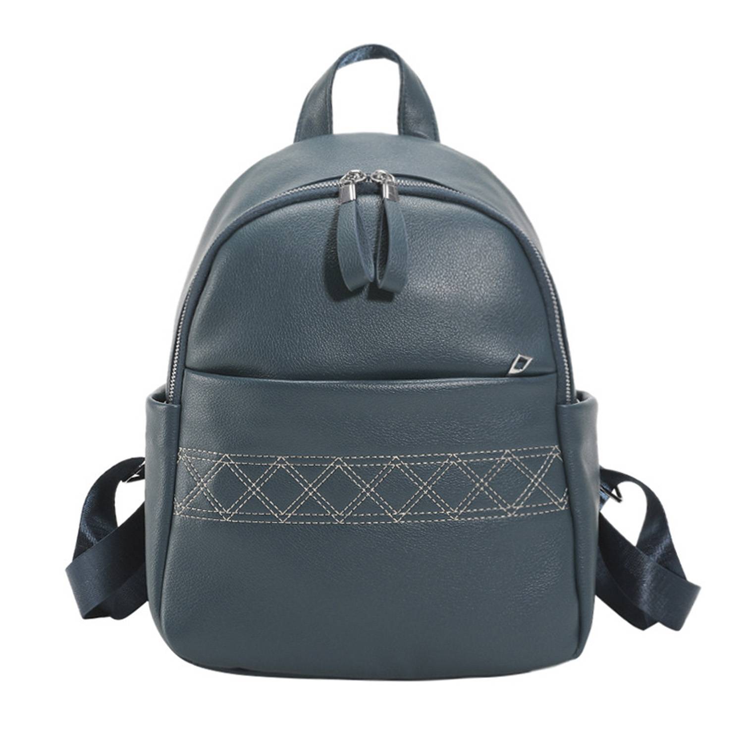 PU leather durable backpack 4