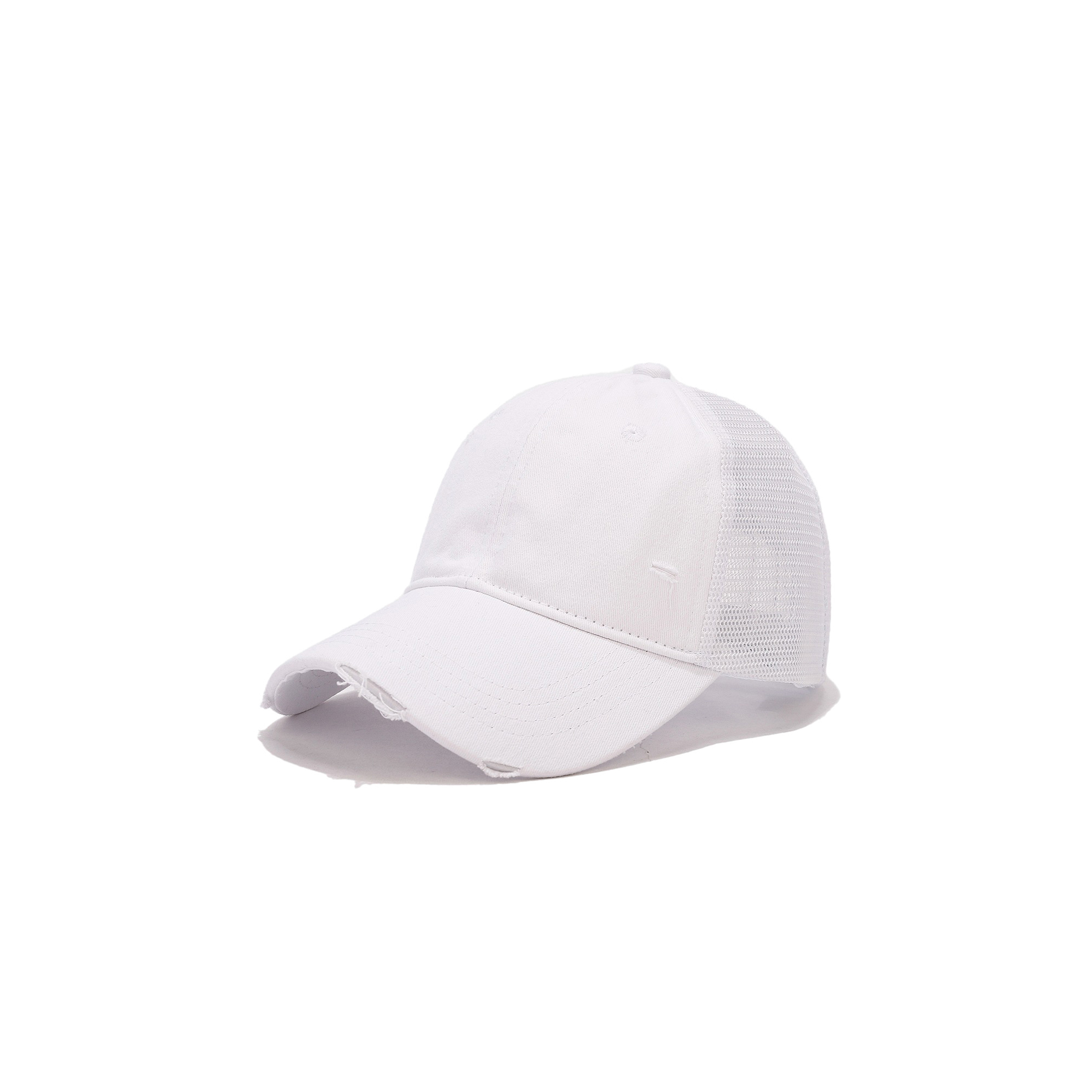 Cotton Ponytail Adjustable Criss Cross Dad Cap 13