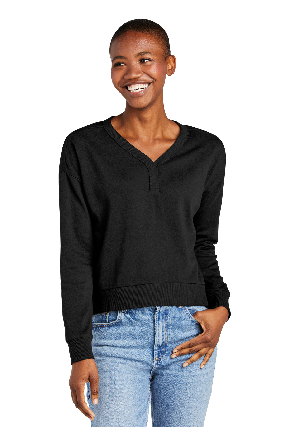 Women's Perfect Tri Fleece V-Neck Sweatshirt