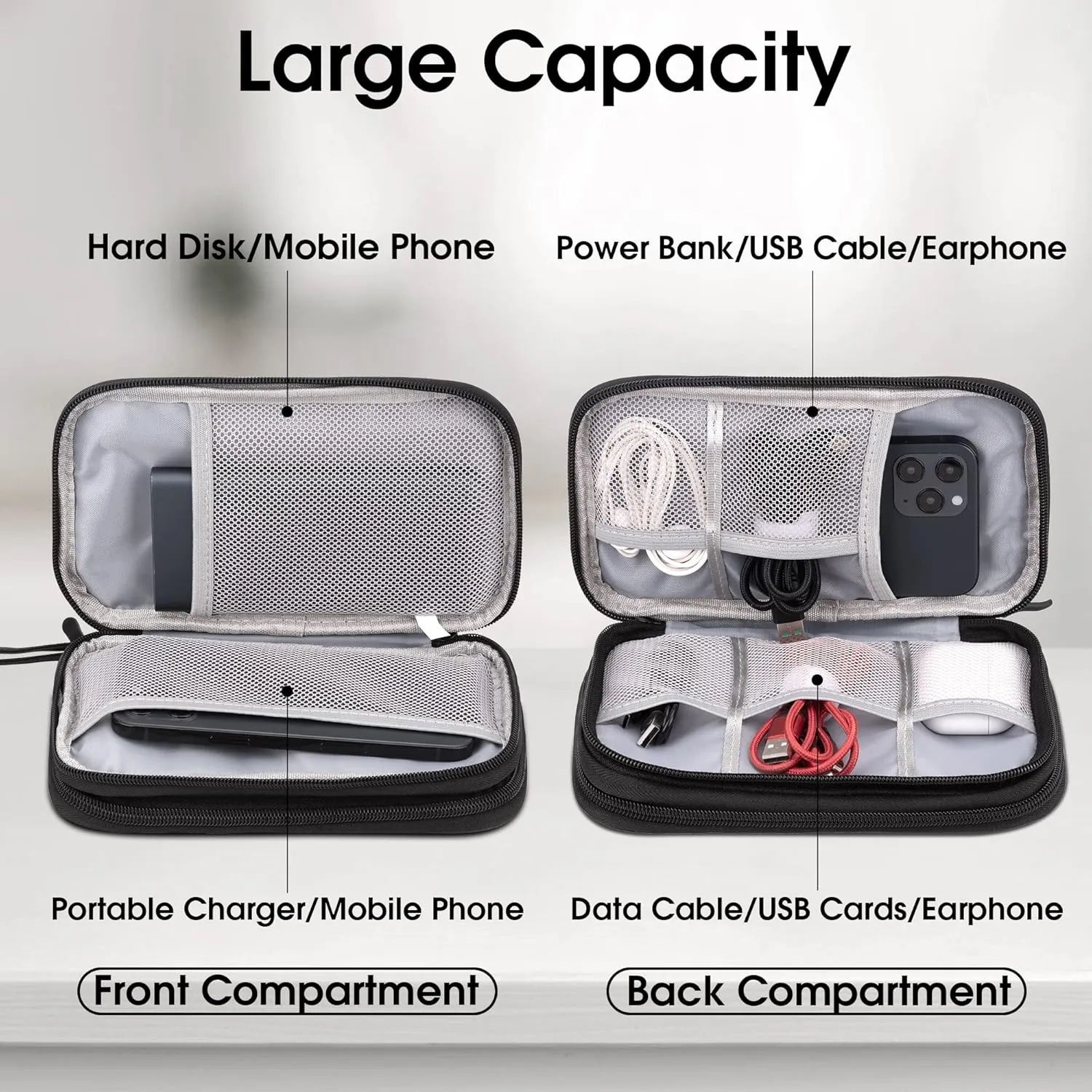 Electronics Accessories Organizer Pouch Bag 7