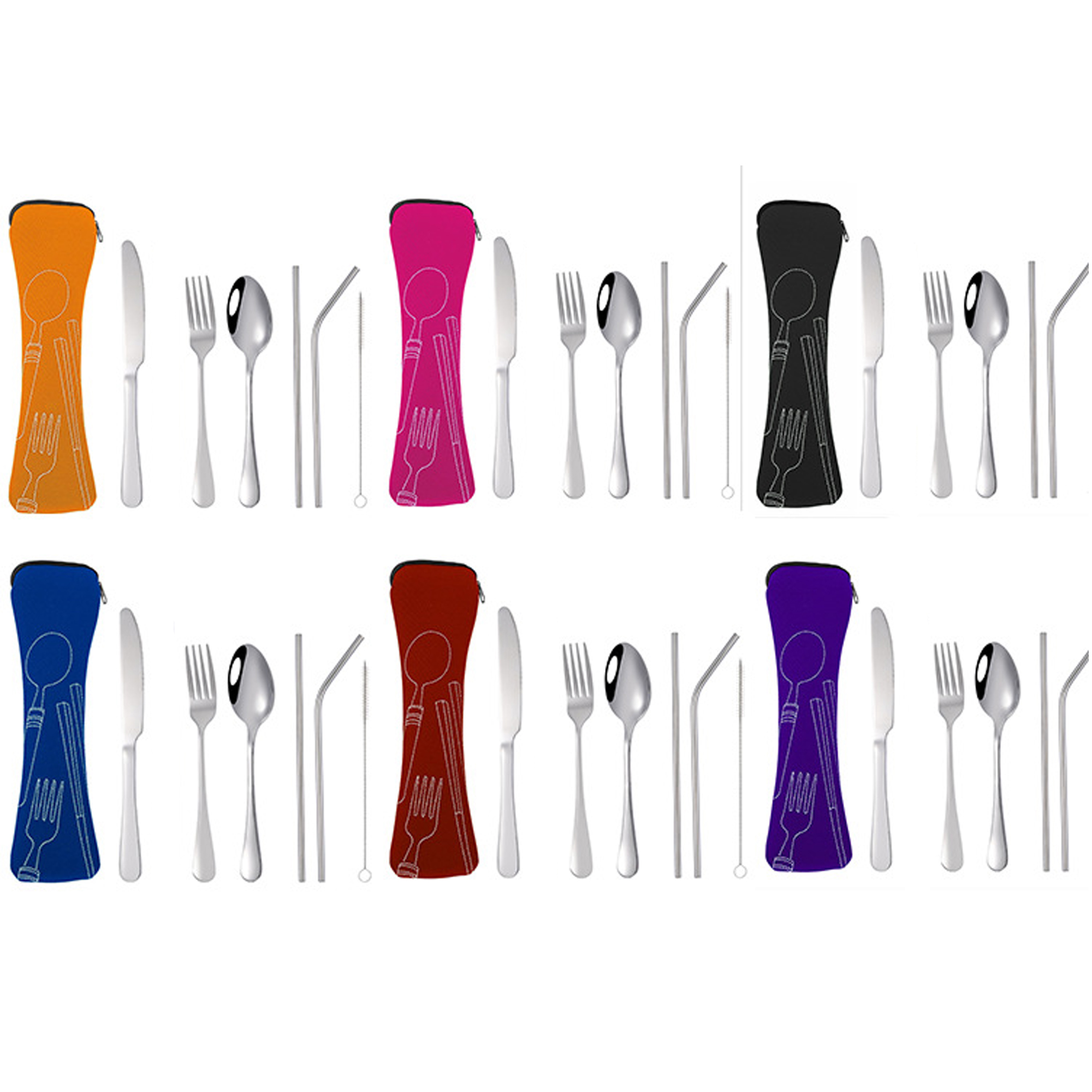 Portable Stainless Set With Neoprene Case 2