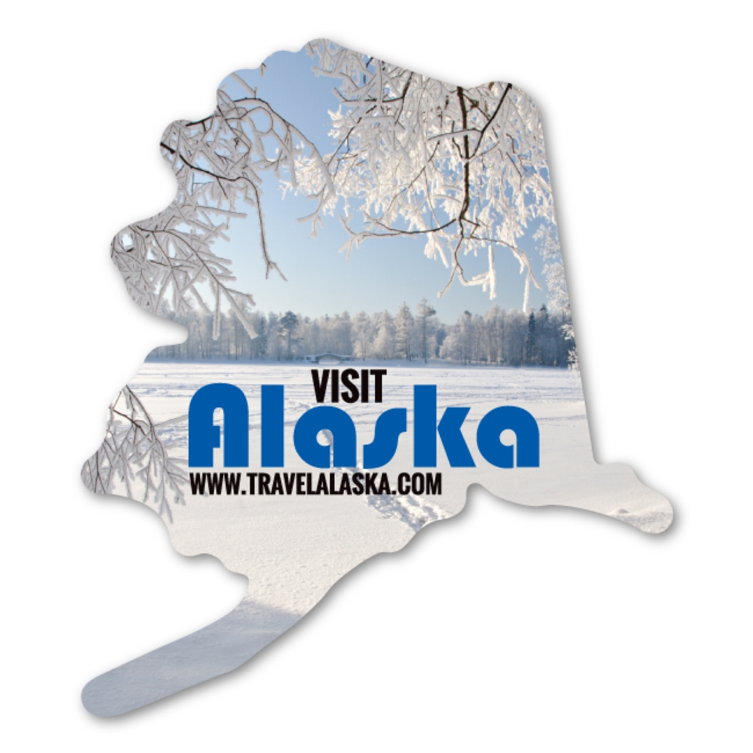 Alaska Magnet - 3.75" x 4.3" - 20 mil