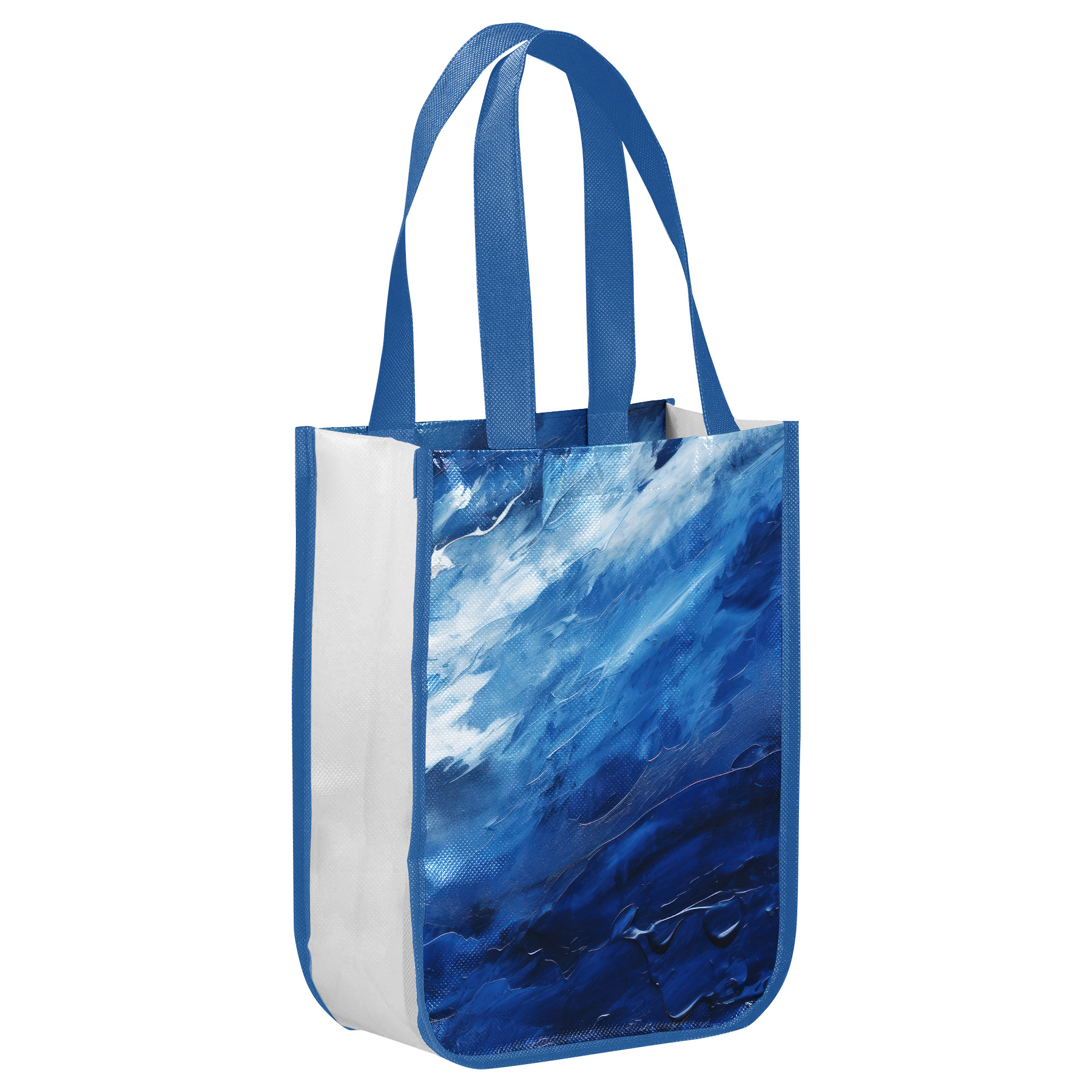 Fully Customizable 105GSM Round-Corner Laminated Tote Bags (12'' x 16'' x 6'') 16