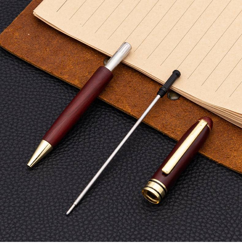 Red Wooden Box Unisex Jewel Business Signature Pen 6
