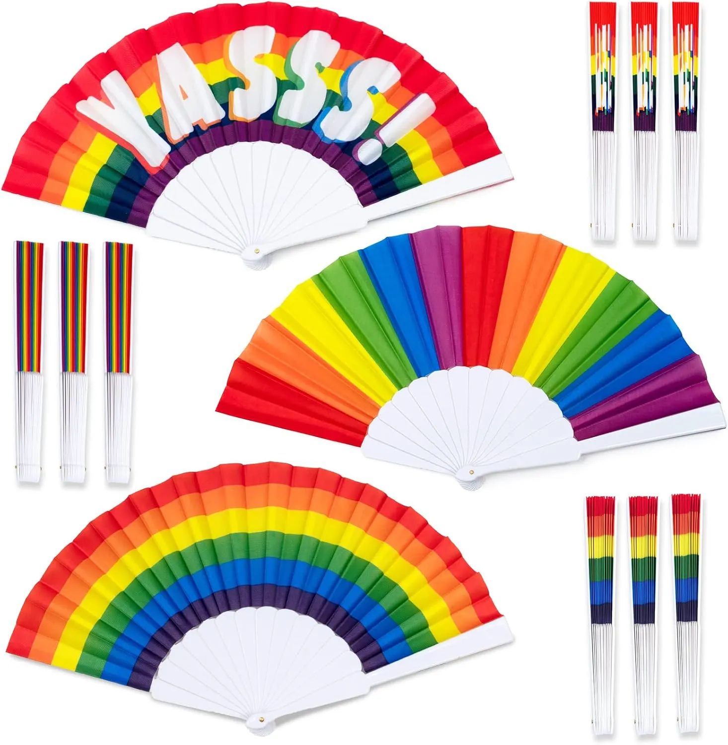 Fold Rainbow Fan 8