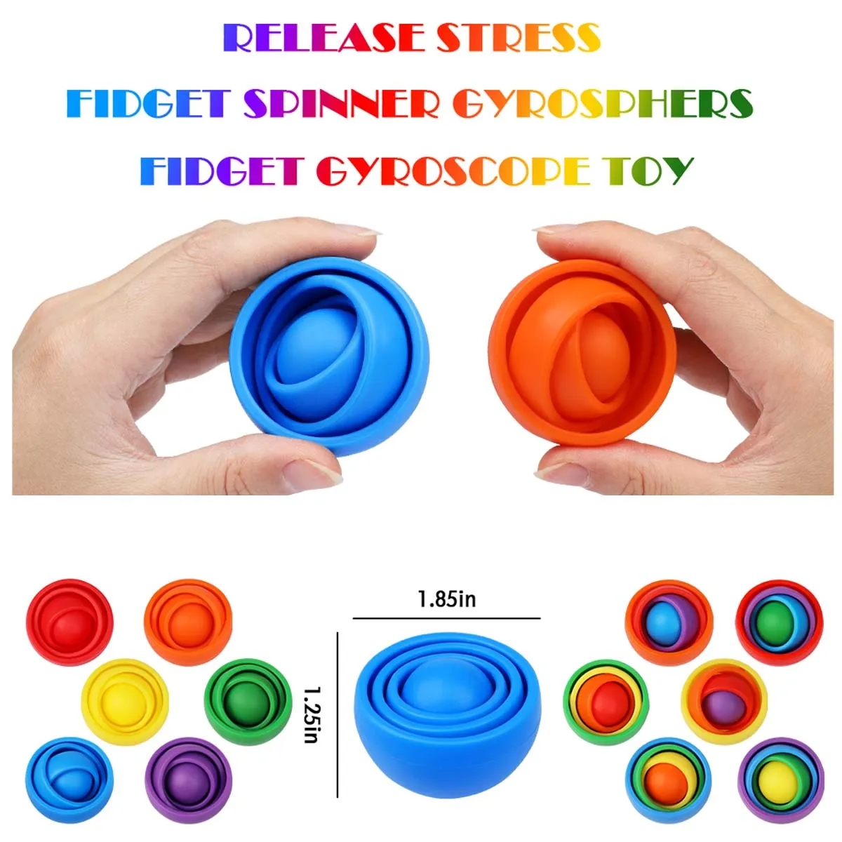 Fidget Gyroscope 3D Decompression Ball 2