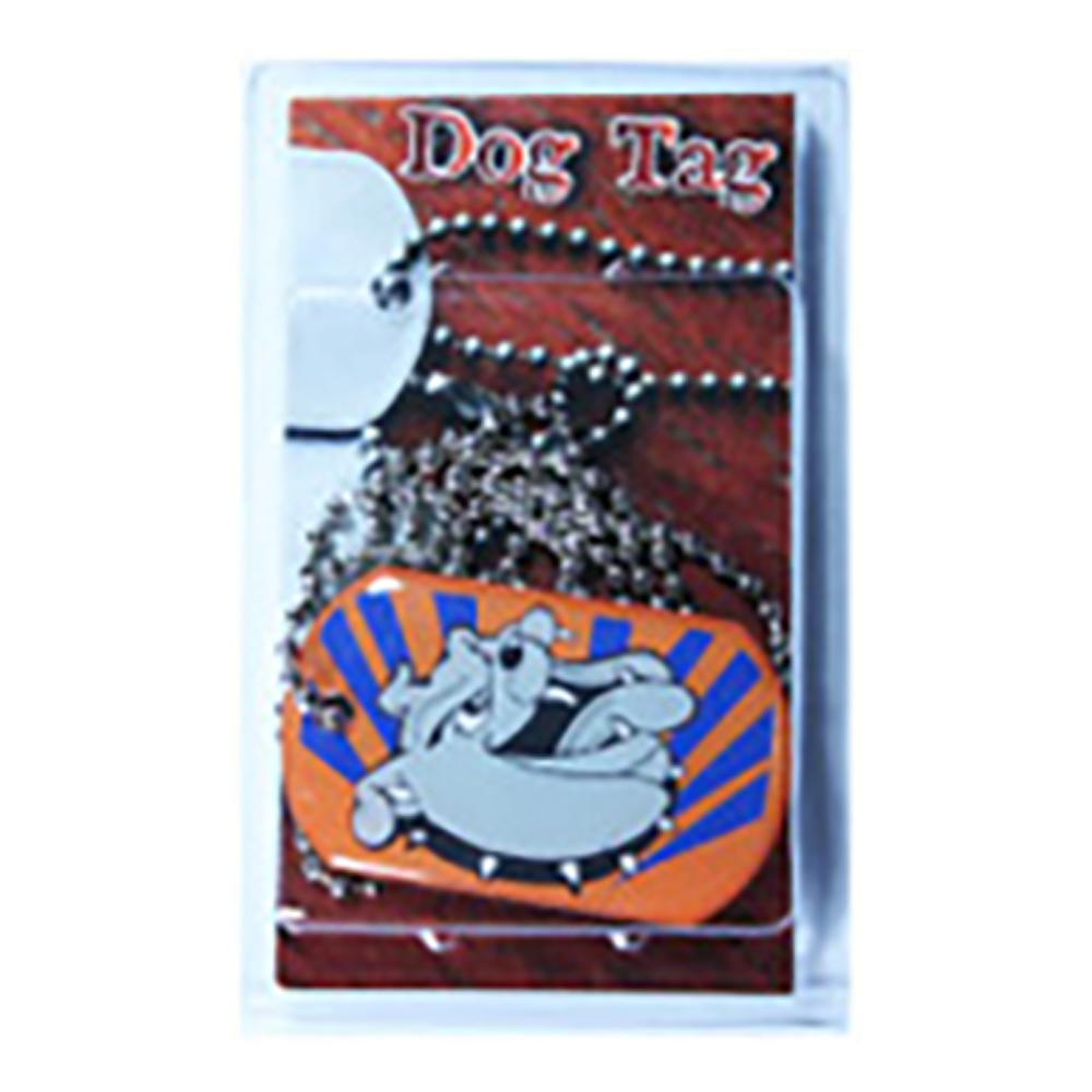 Dog Tag pendant with ball chain necklace (Single Sided) 5