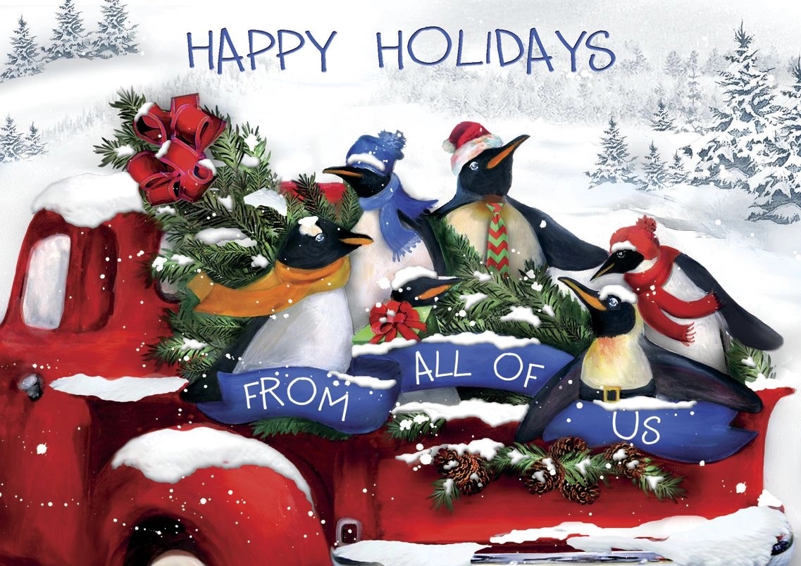 Penguin Posse Holiday Cards 2