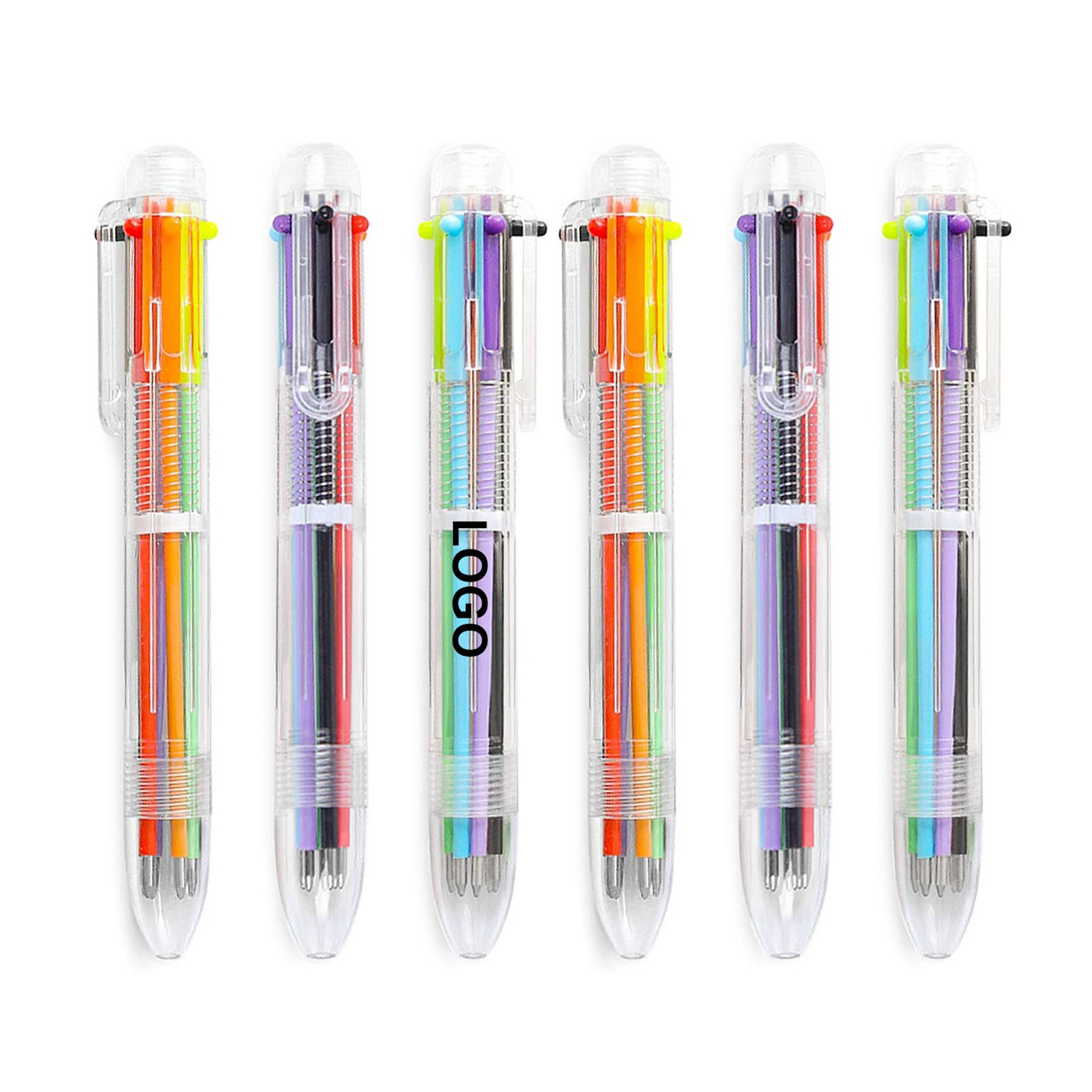 6 In 1 Retractable Multicolor Ballpoint Pen