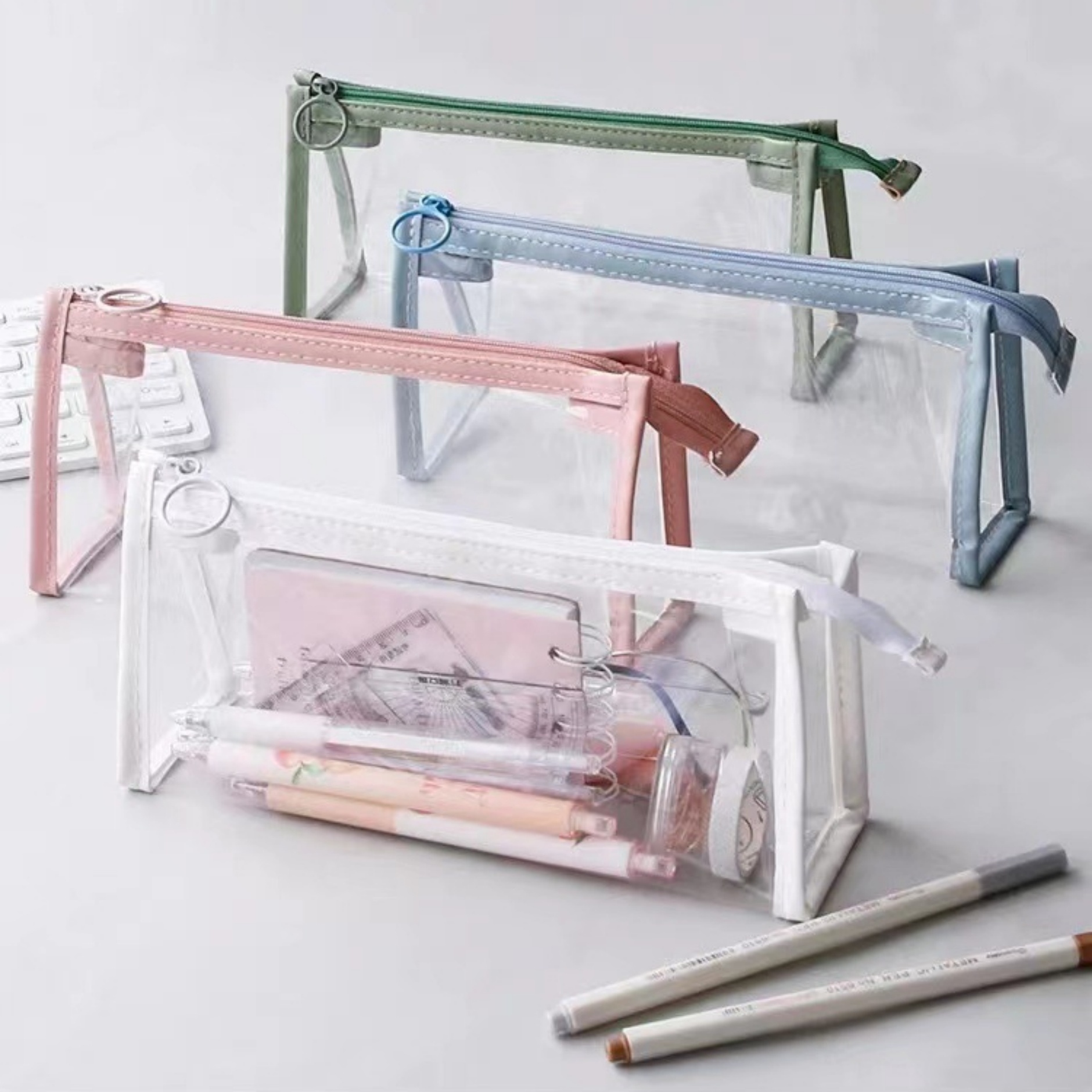 Clear Cosmetic Bag Pencil Pouch 13
