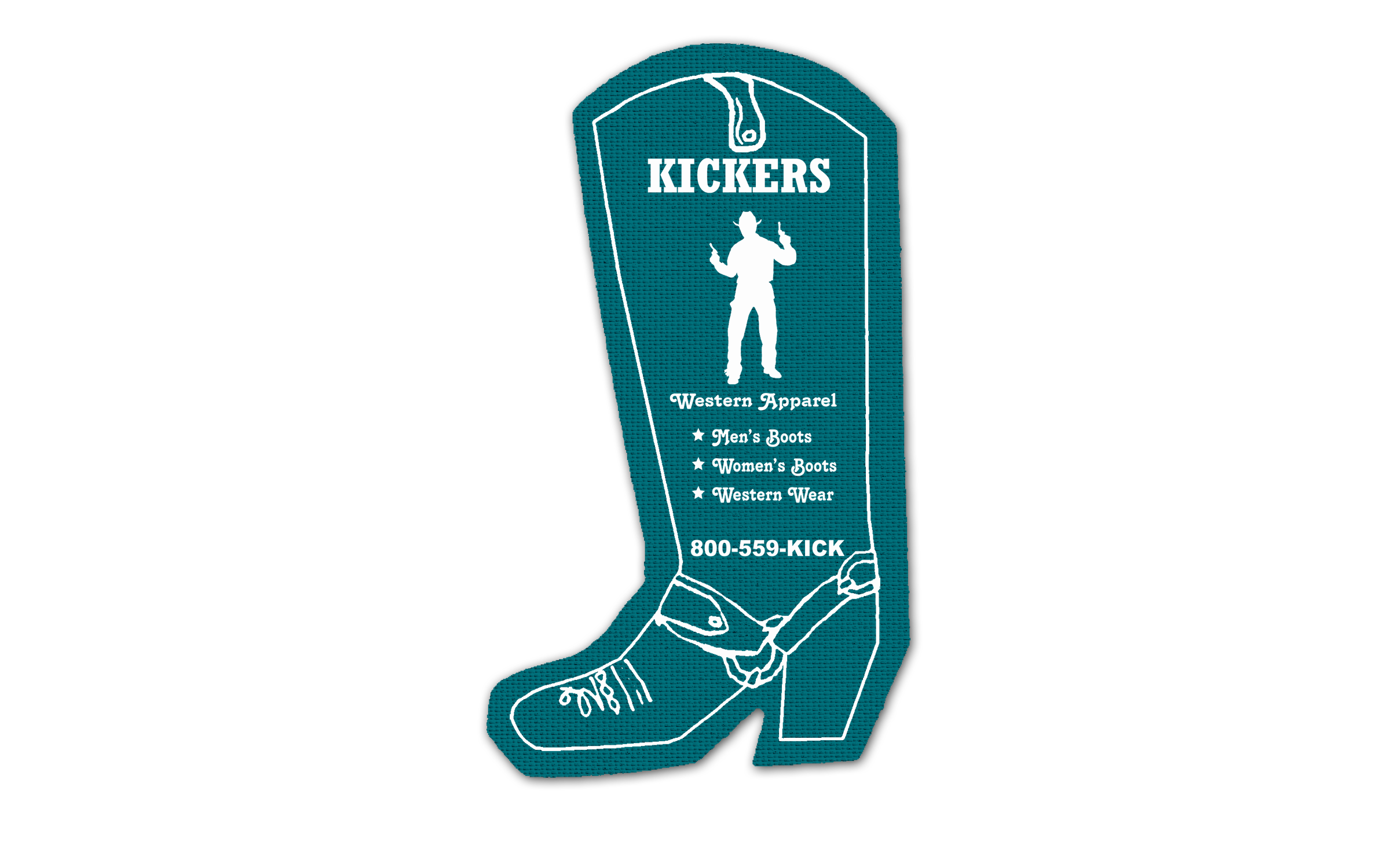 Cowboy Boot Vinyl Jar Opener 78