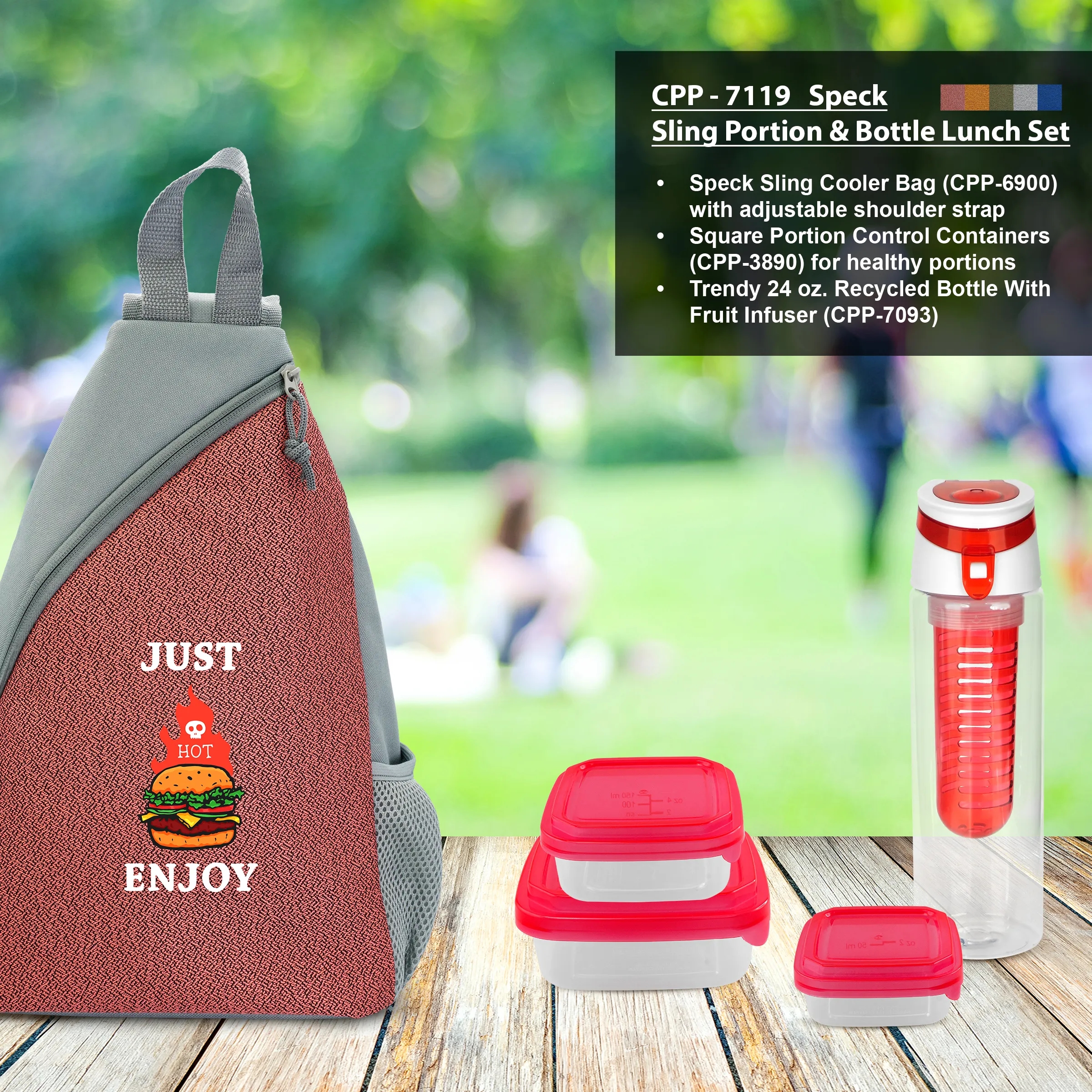 SPECK SLING PORTION & BOTTLE LUNCH SET 9