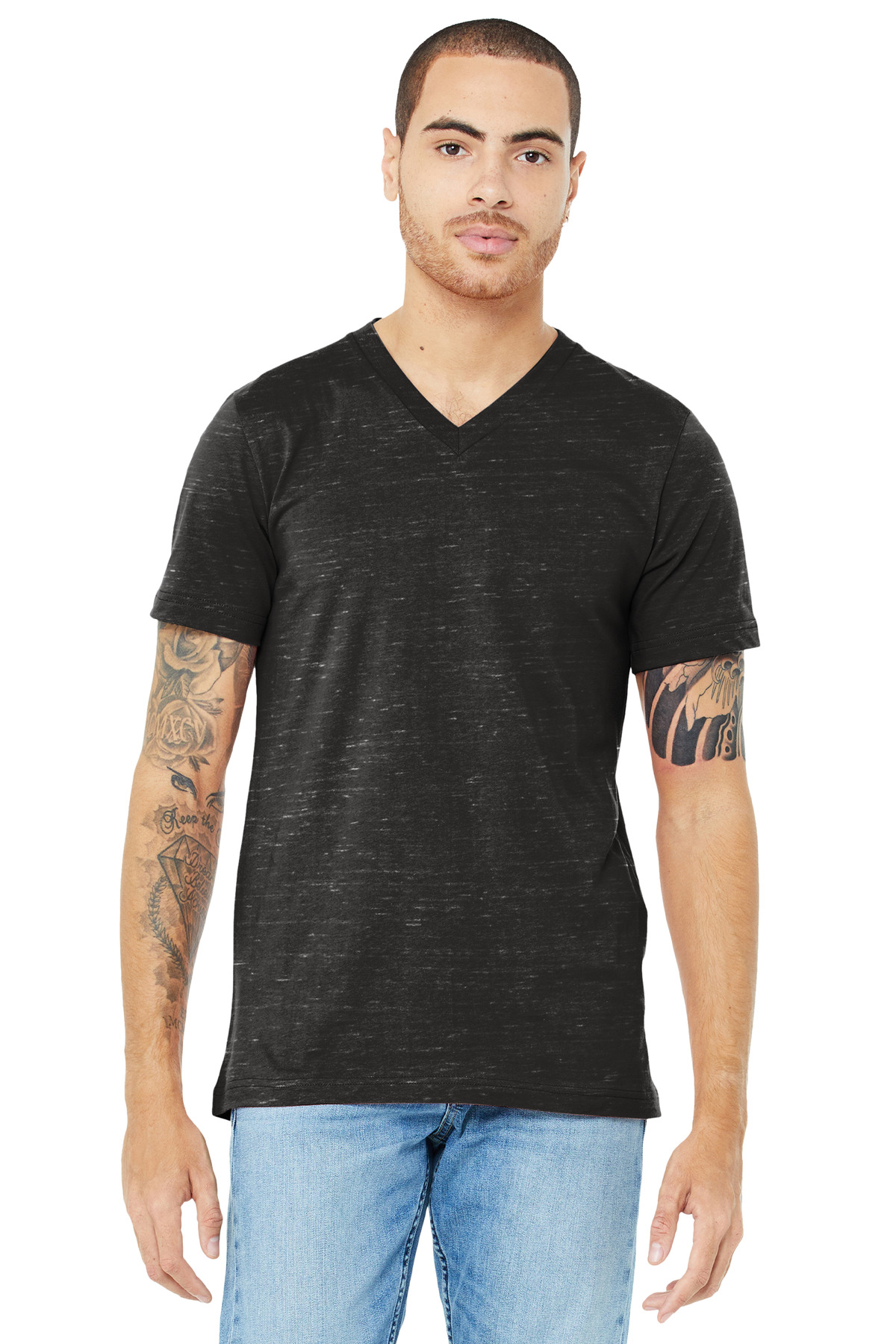 BELLA+CANVAS Unisex Jersey Short Sleeve V-Neck Tee. BC3005 10