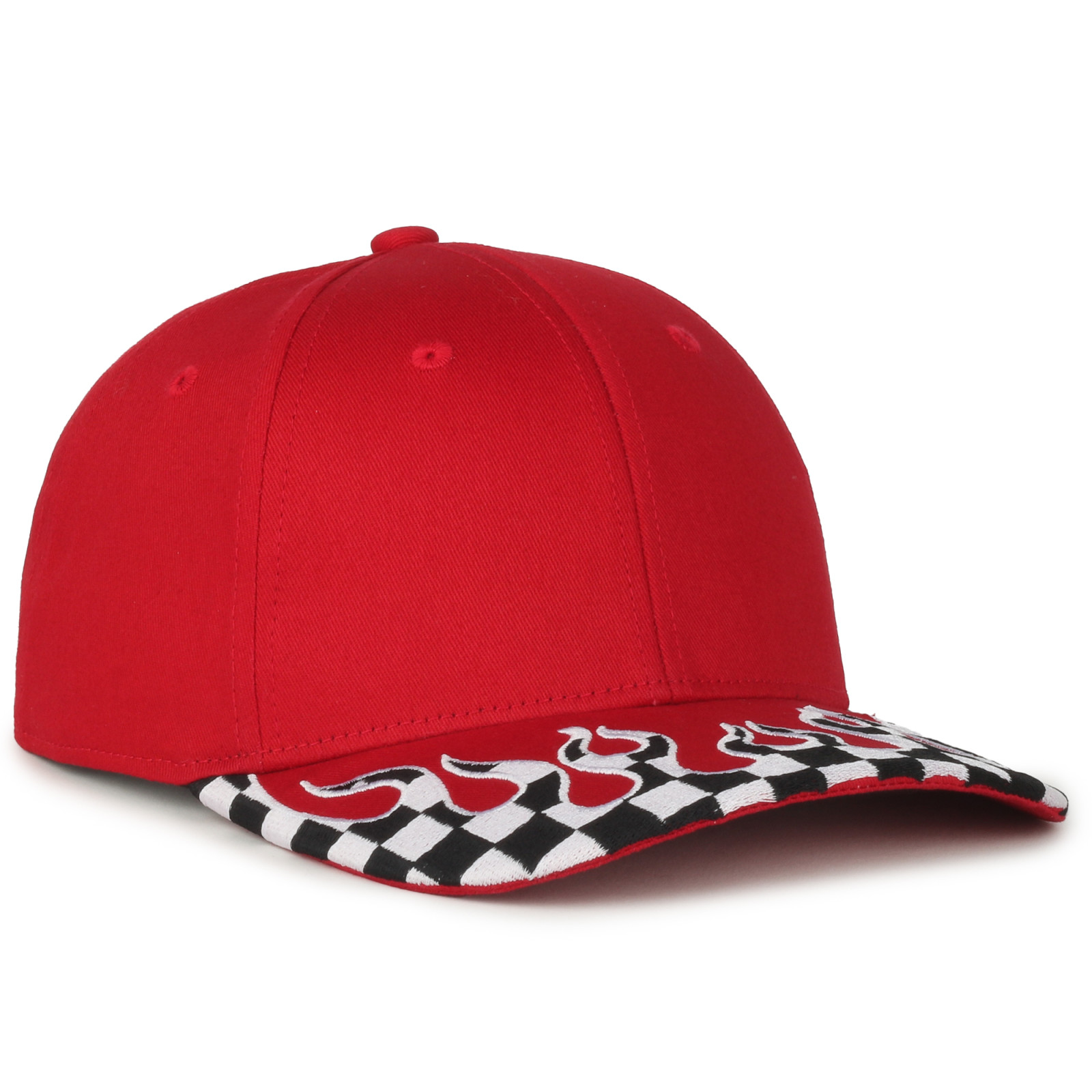 Checkered Flame Solid Back 5