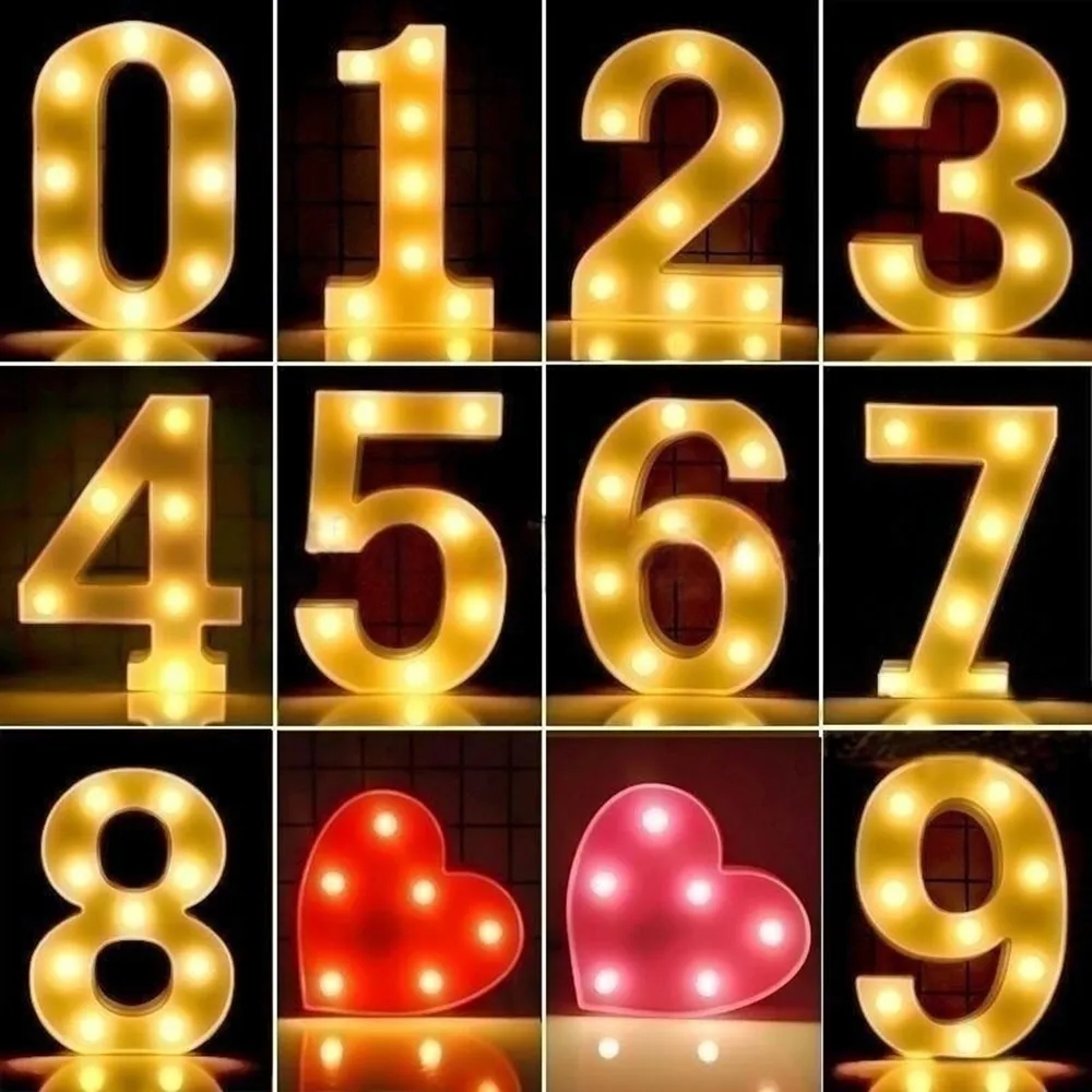 Decorative LED Glowing Marquee Letter 3
