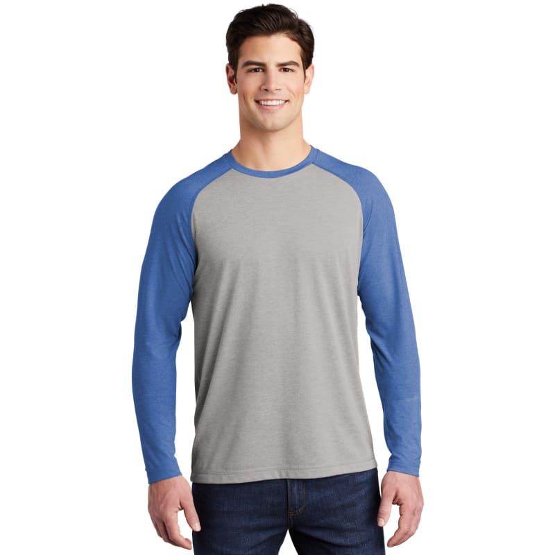 Sport-Tek PosiCharge Long Sleeve Tri-Blend Wicking Raglan Tee 4