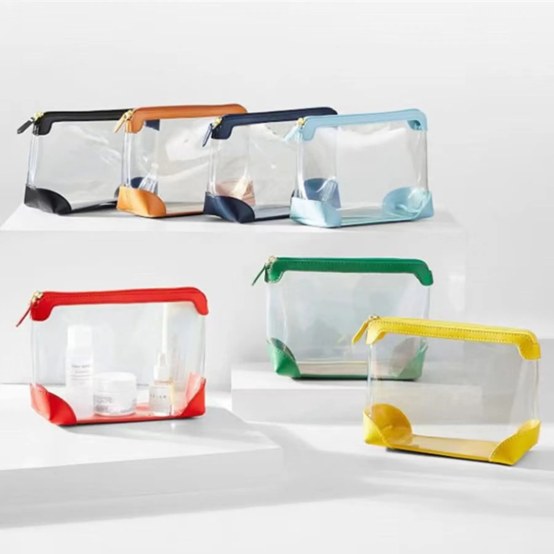 Splicing Pvc Makeup Bag 6