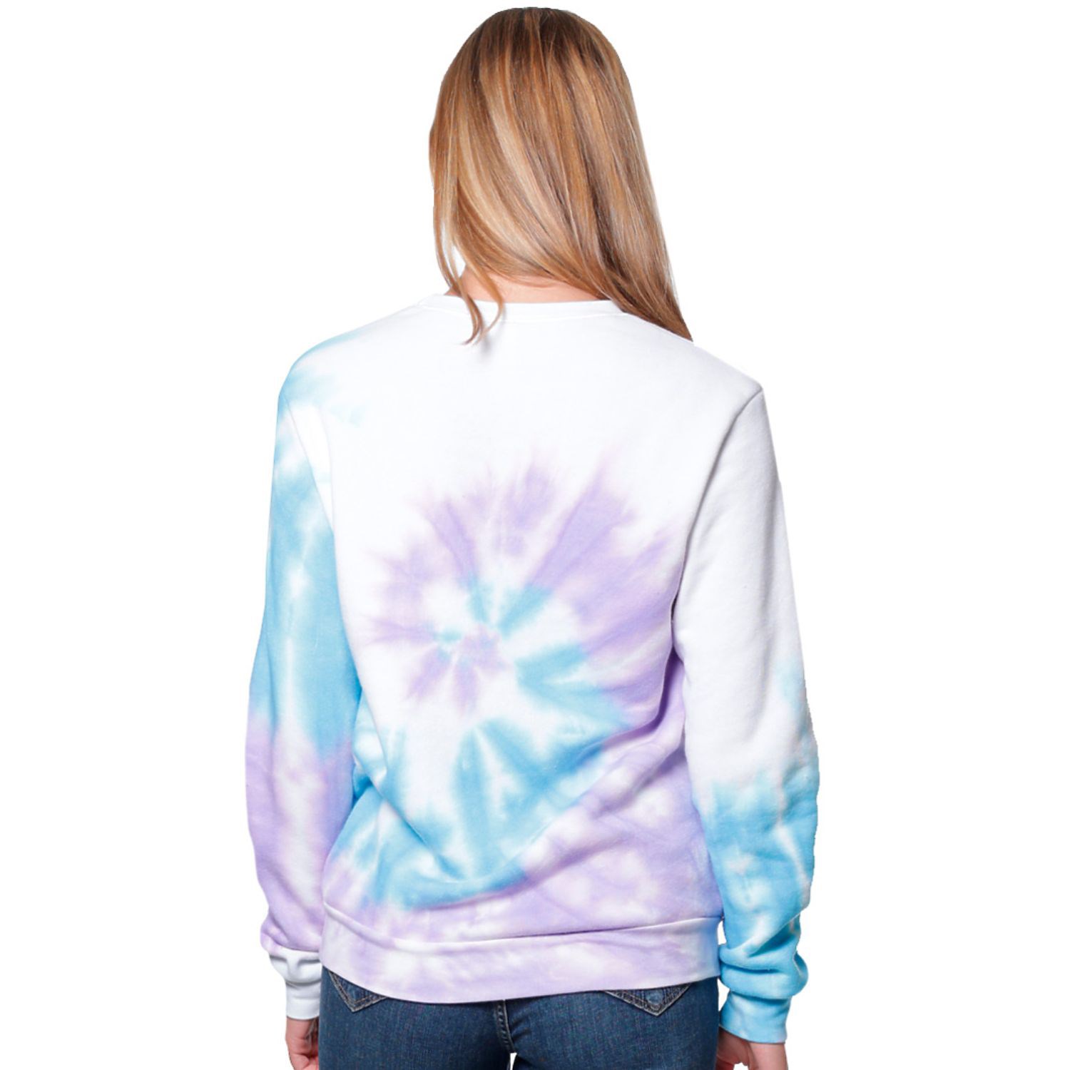USA Made Unisex Swirl Tie Dye Crew Sweatshirt 2