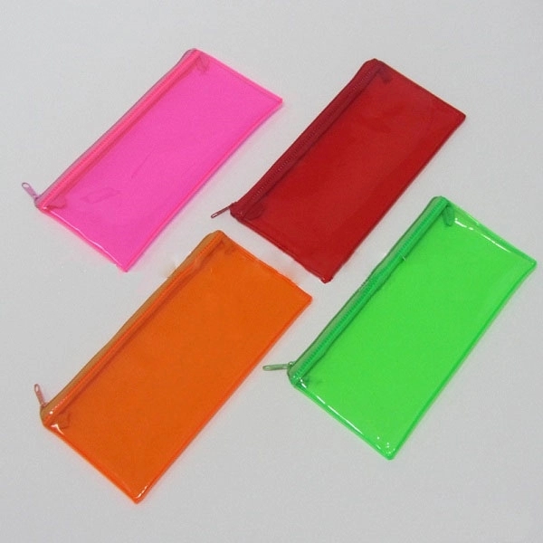 Clear PVC Zippered Pencil Bag 3