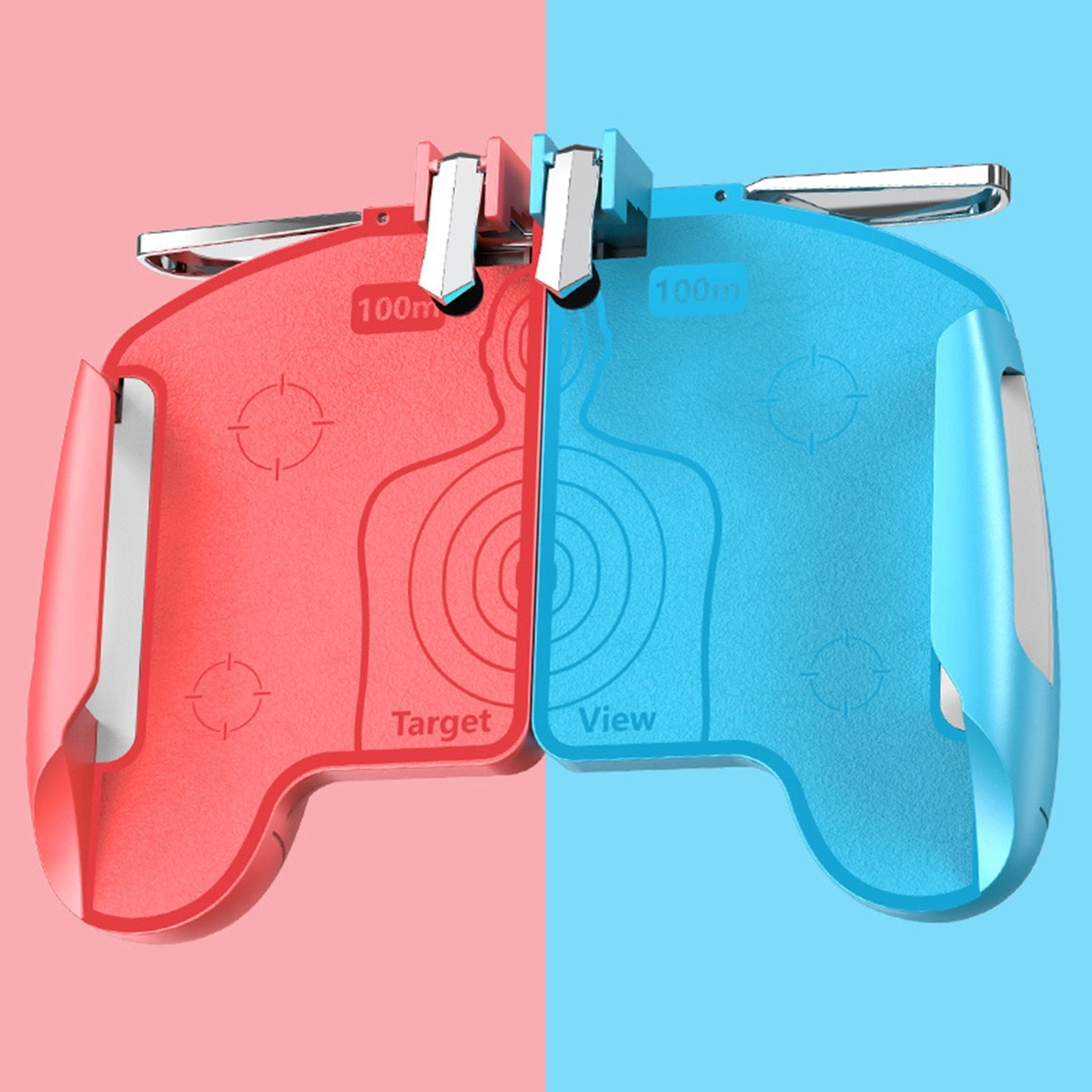 Mobile Game Controller Aim Trigger Fire Buttons 2