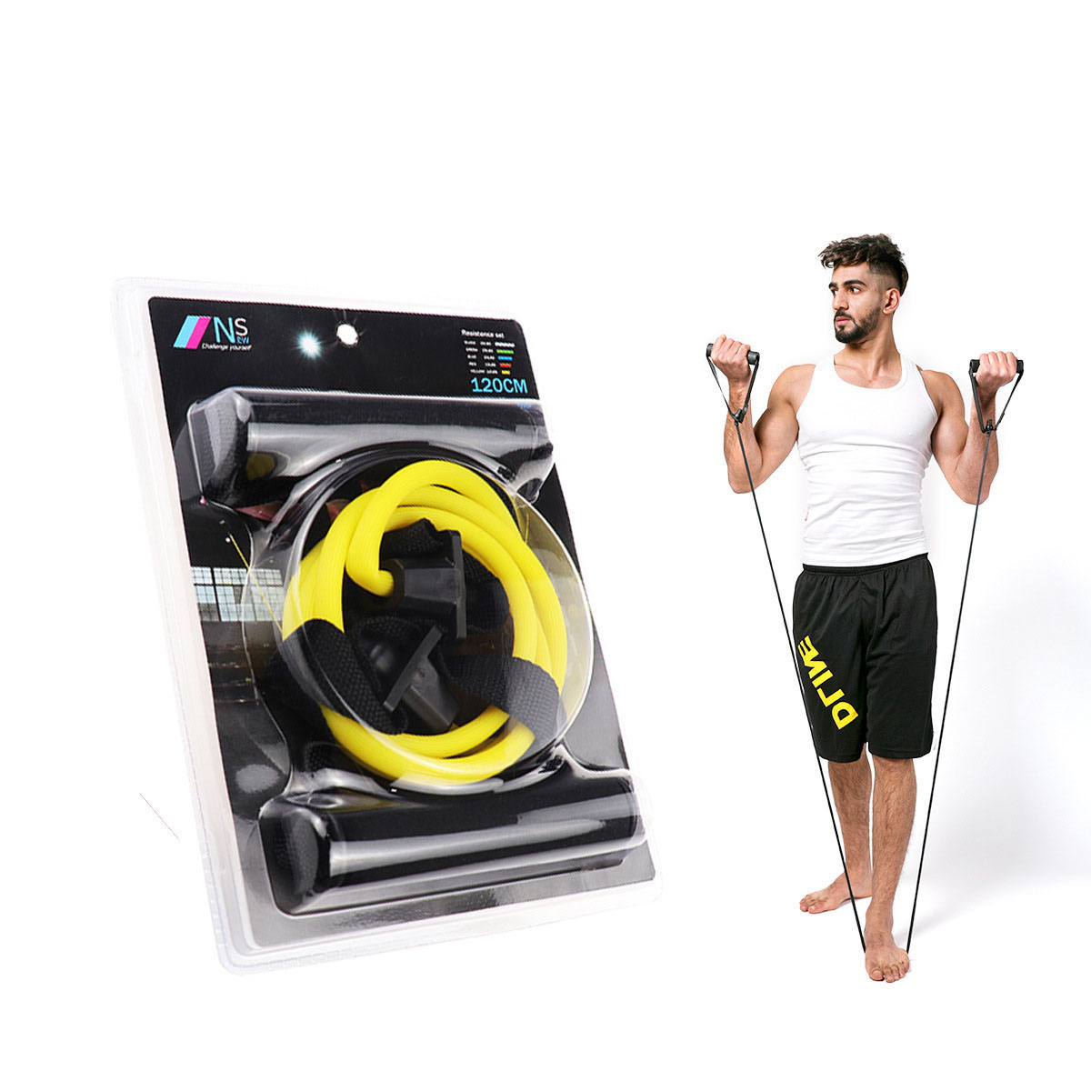 Reinforced Resistance Band with Handle 4