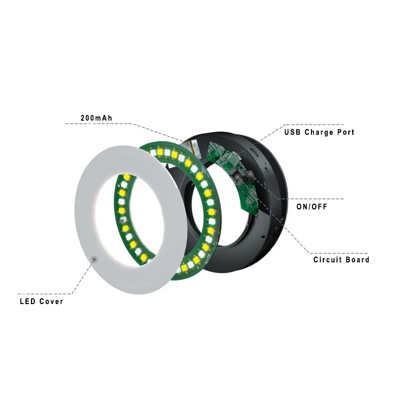 Clip on Ring Light Rechargeable Selfie Fill Lamp 3