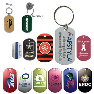 Customizable Aluminum Pendant Key Chain Dog Tag 1