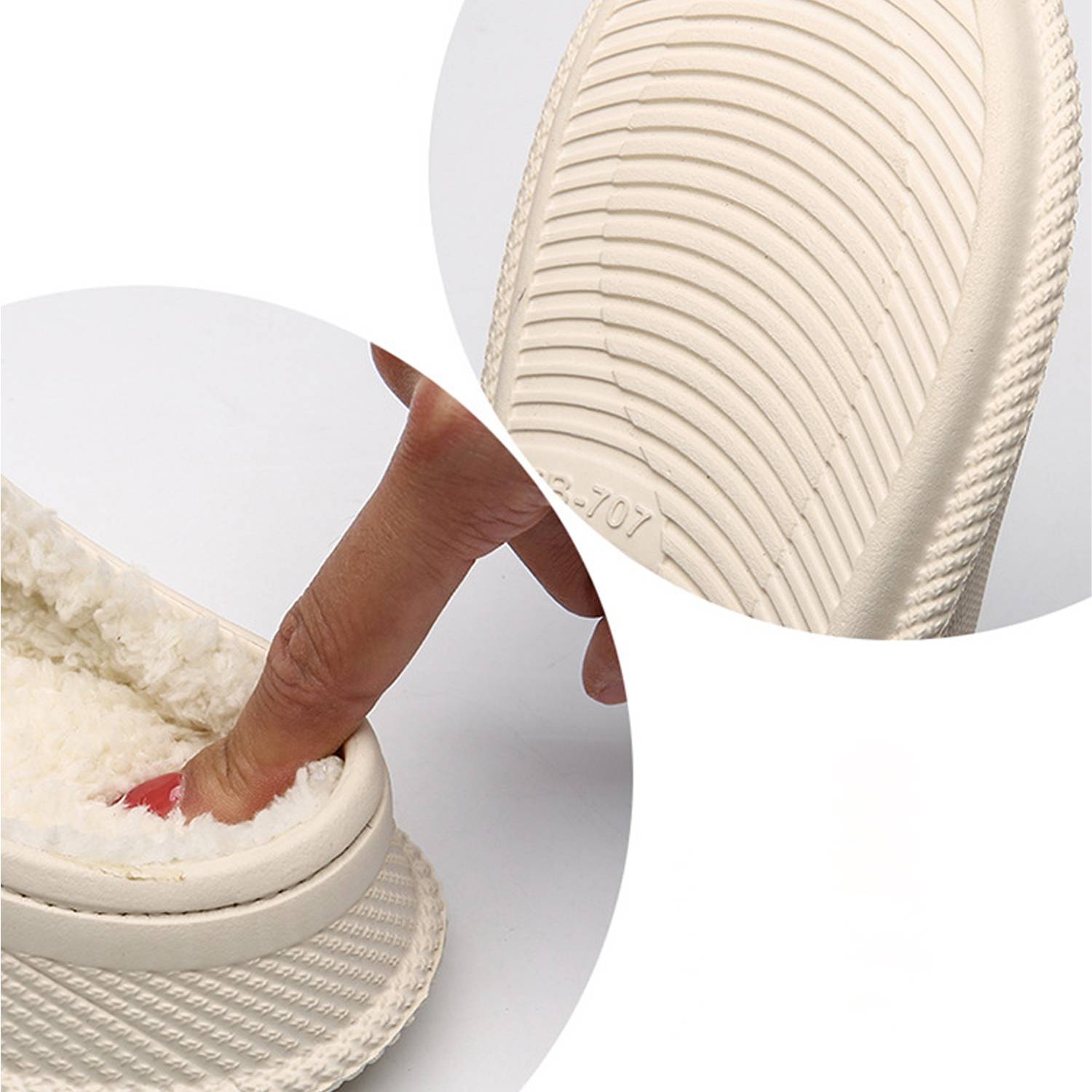 Velvet Insulation Anti Slip Thick Sole No Need For Slippers 5